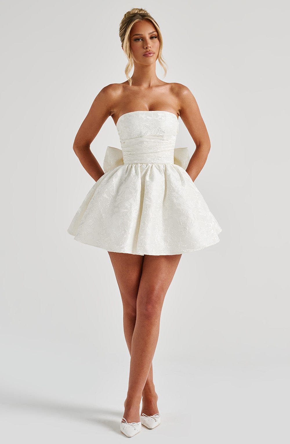 minilena Salome Mini Dress Ivory