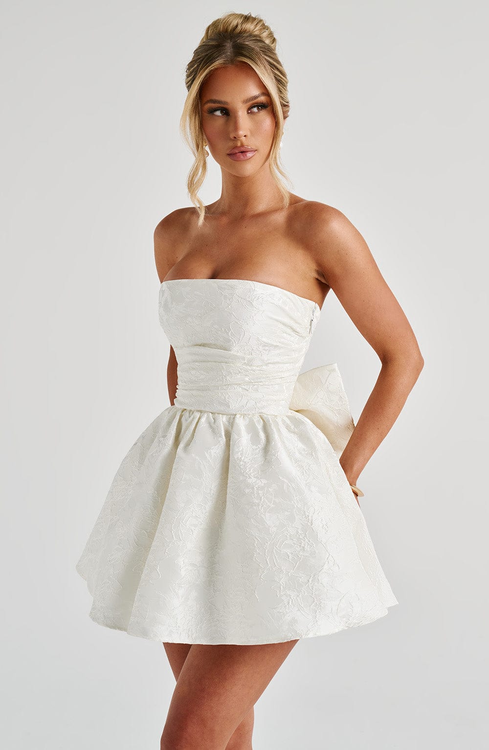 minilena Salome Mini Dress Ivory
