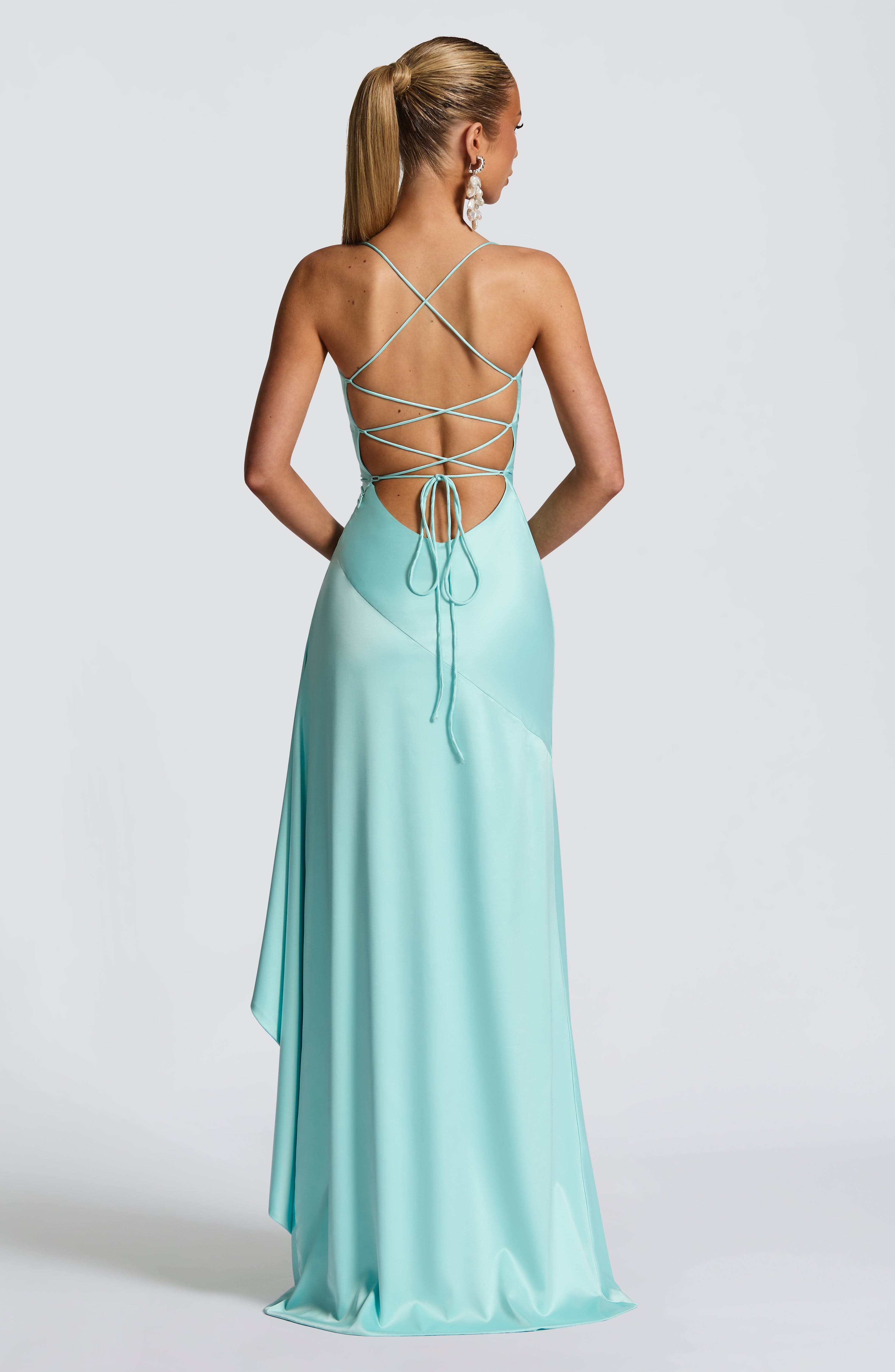 minilena Samira Maxi Dress Aqua