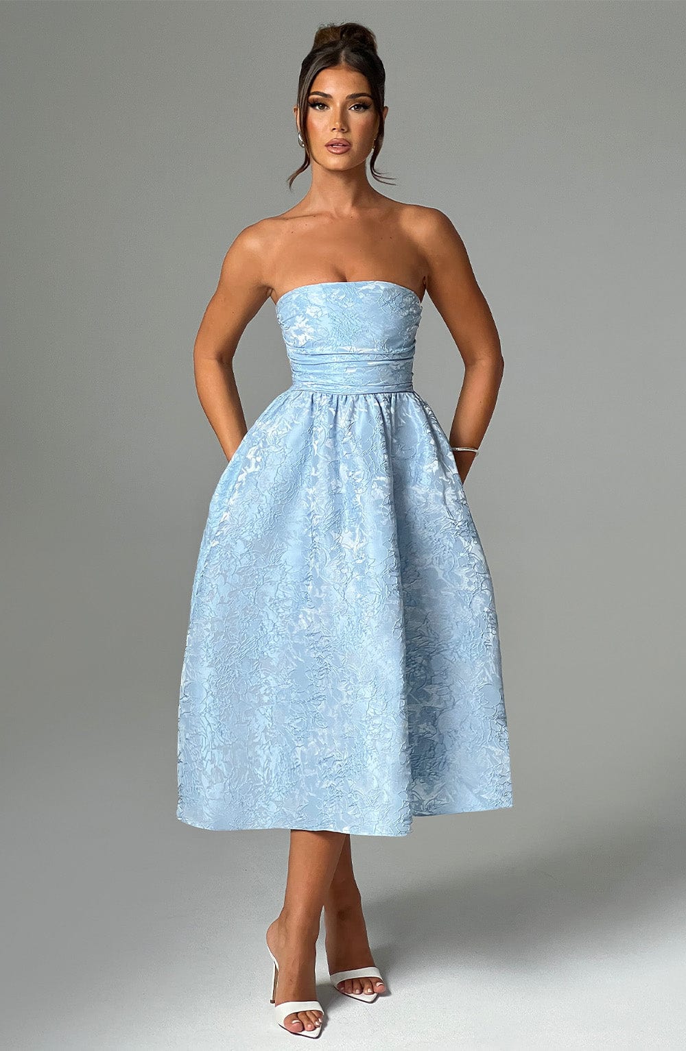 minilena Saoirse Midi Dress Blue