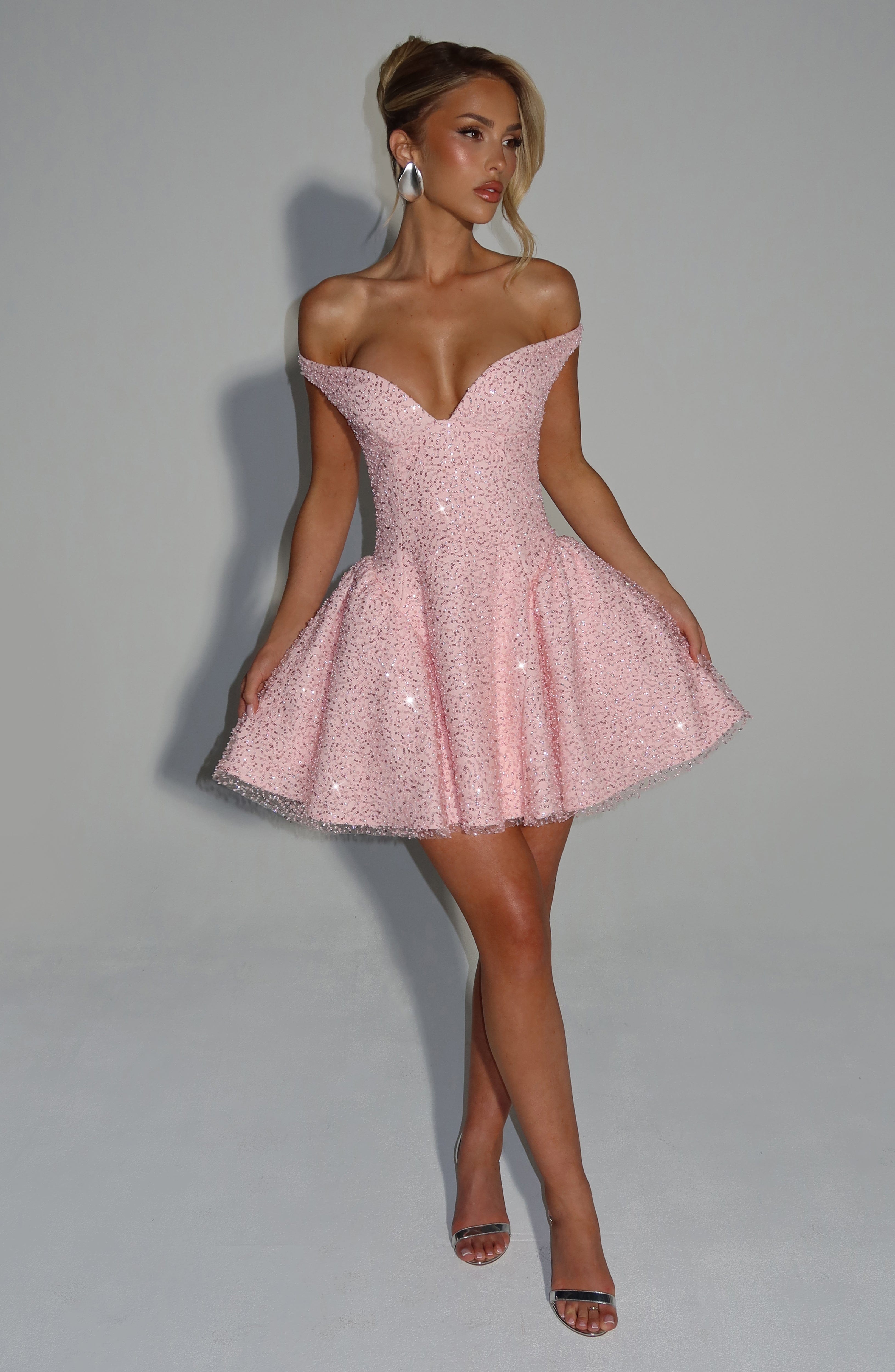 minilena Sapphire Mini Dress Blush