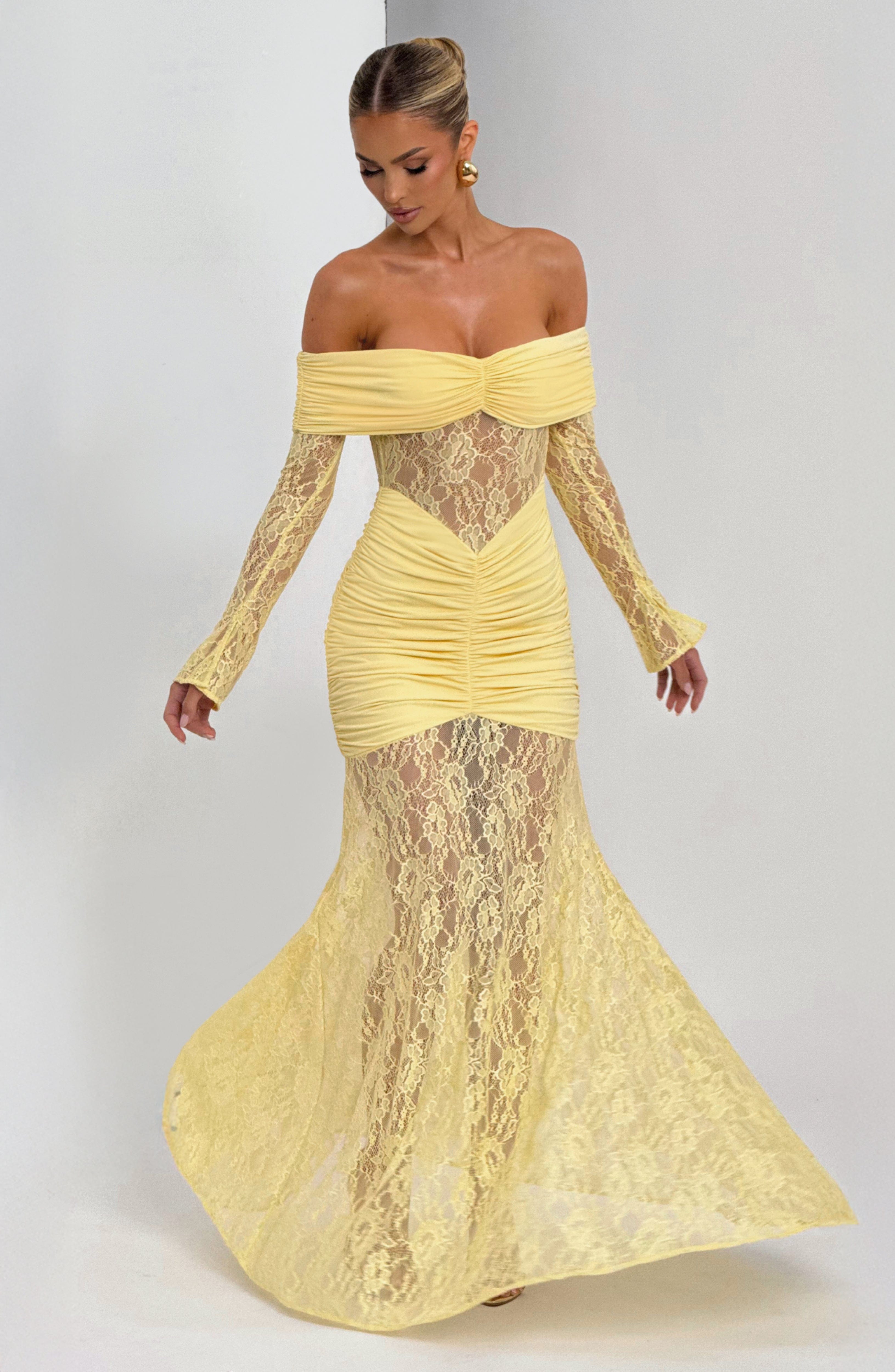 minilena Sauline Maxi Dress Lemon