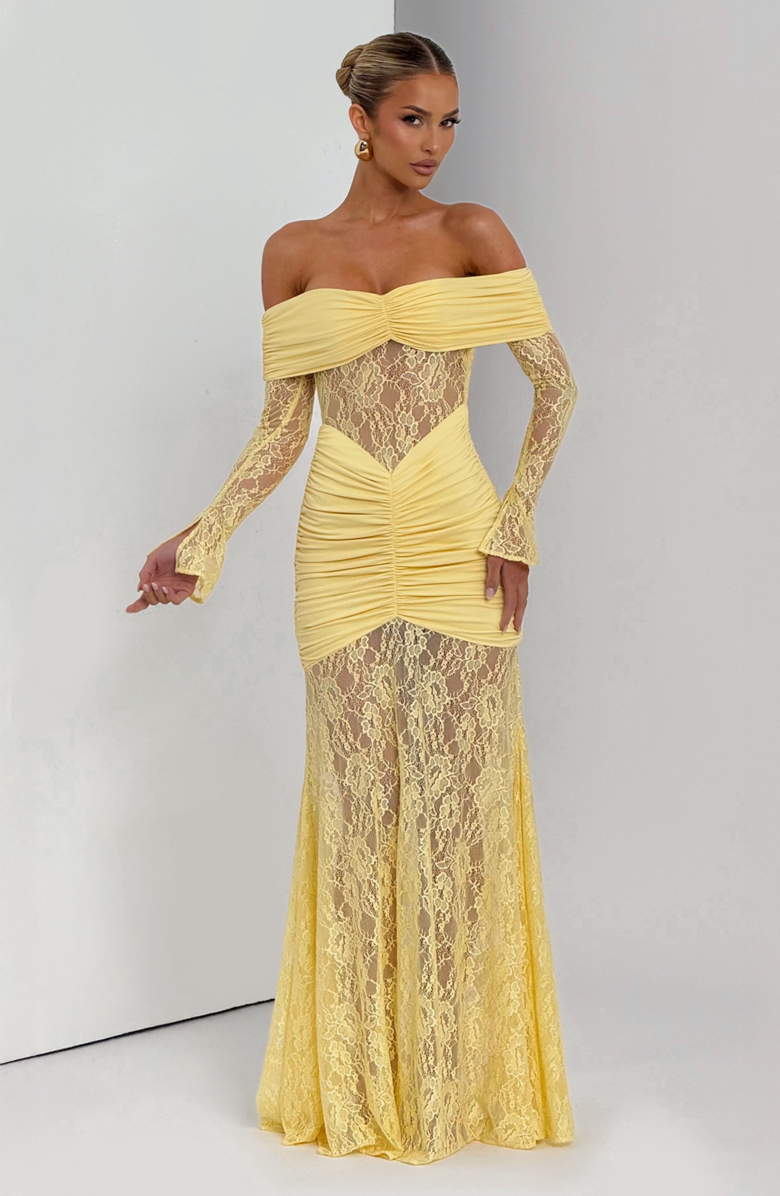 minilena Sauline Maxi Dress Lemon