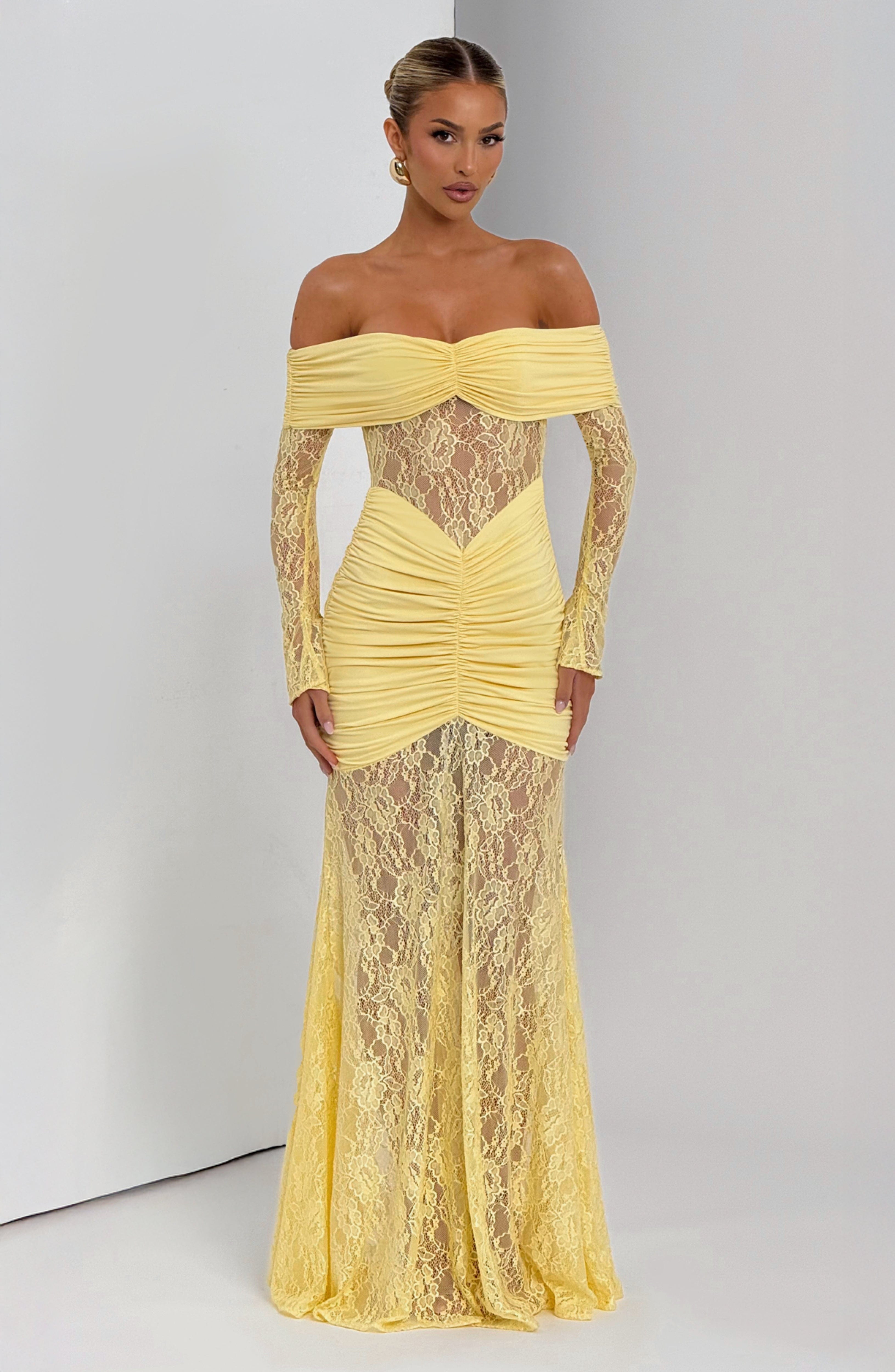 minilena Sauline Maxi Dress Lemon