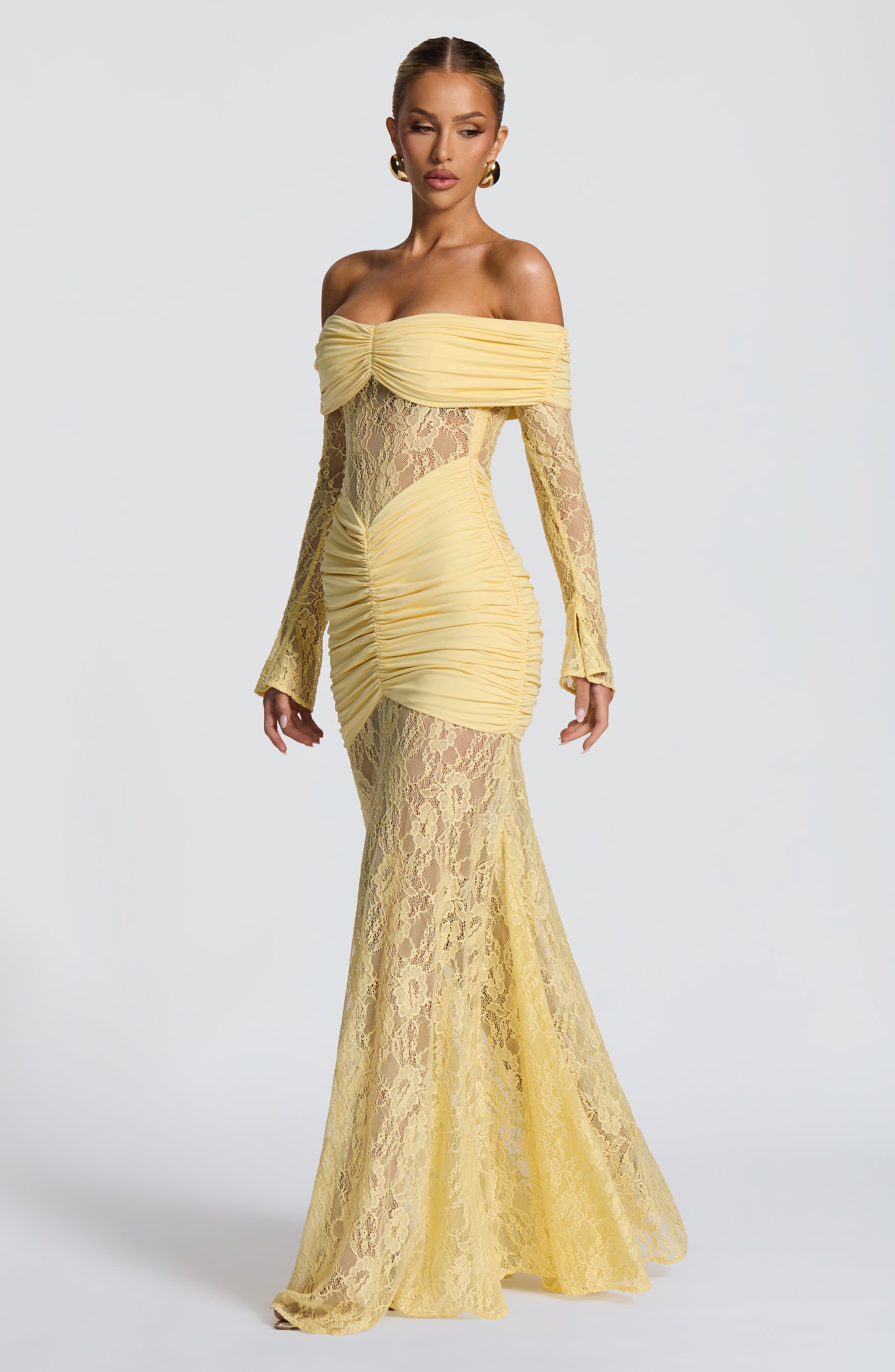 minilena Sauline Maxi Dress Lemon
