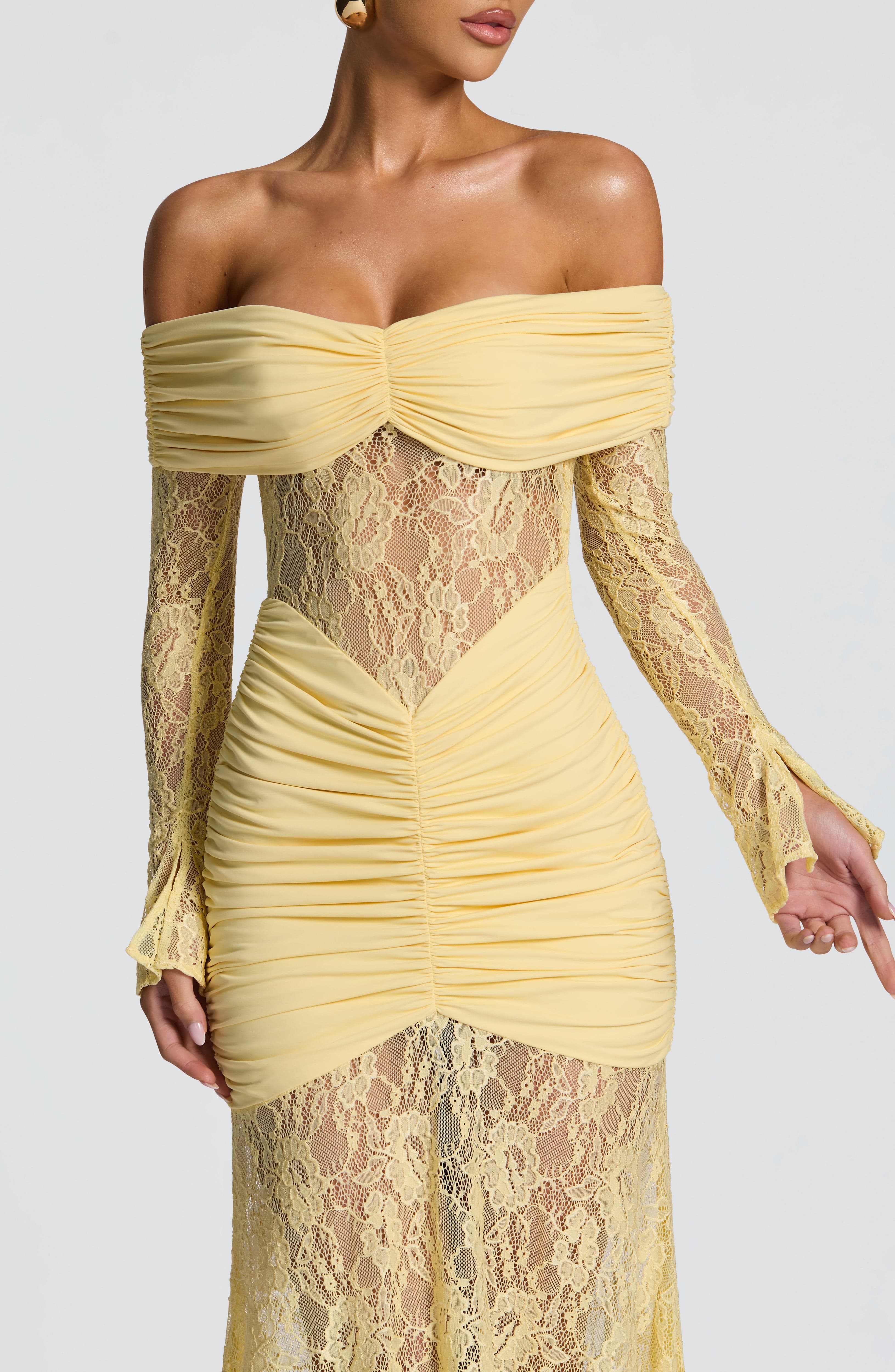 minilena Sauline Maxi Dress Lemon