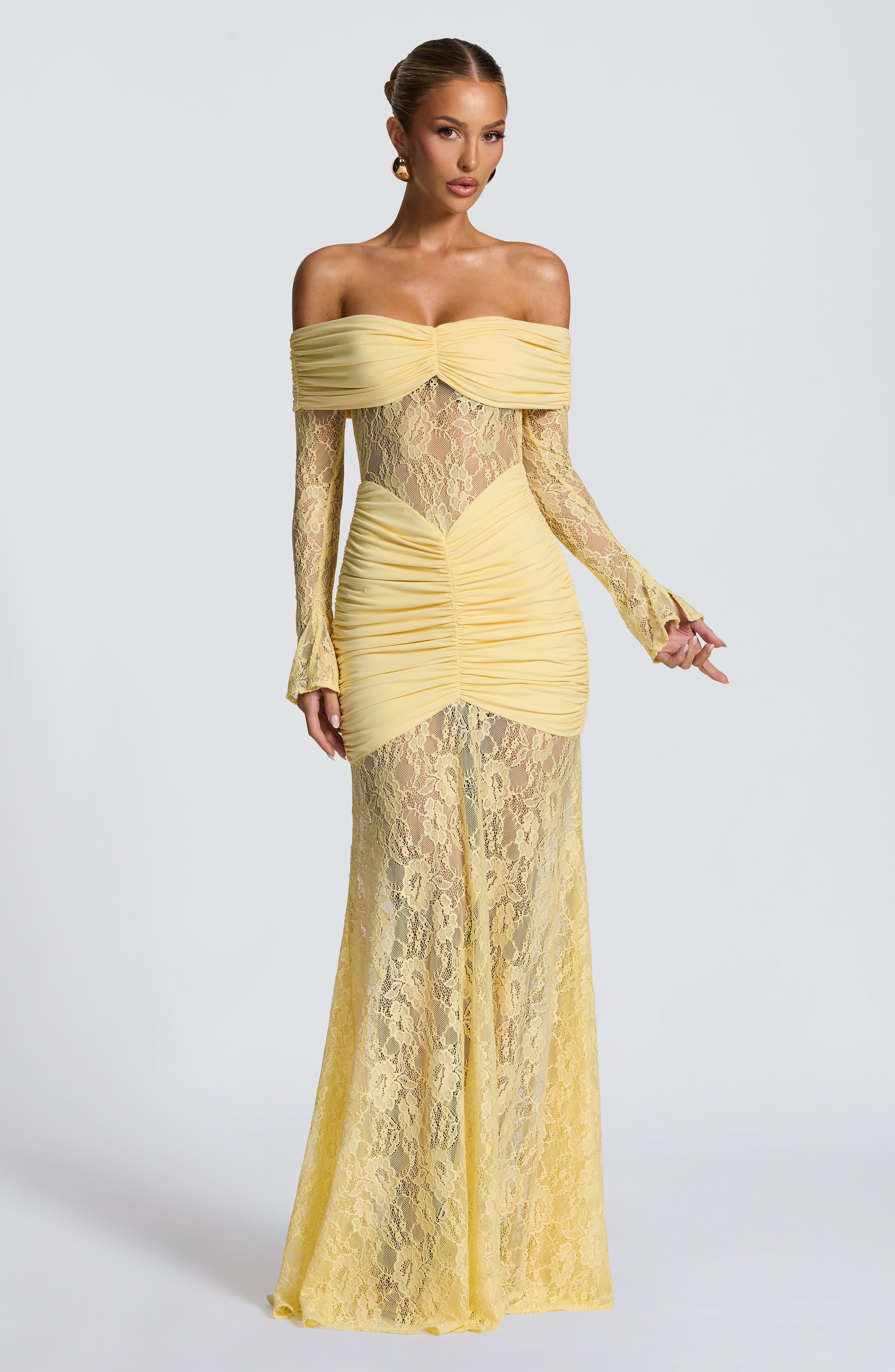 minilena Sauline Maxi Dress Lemon