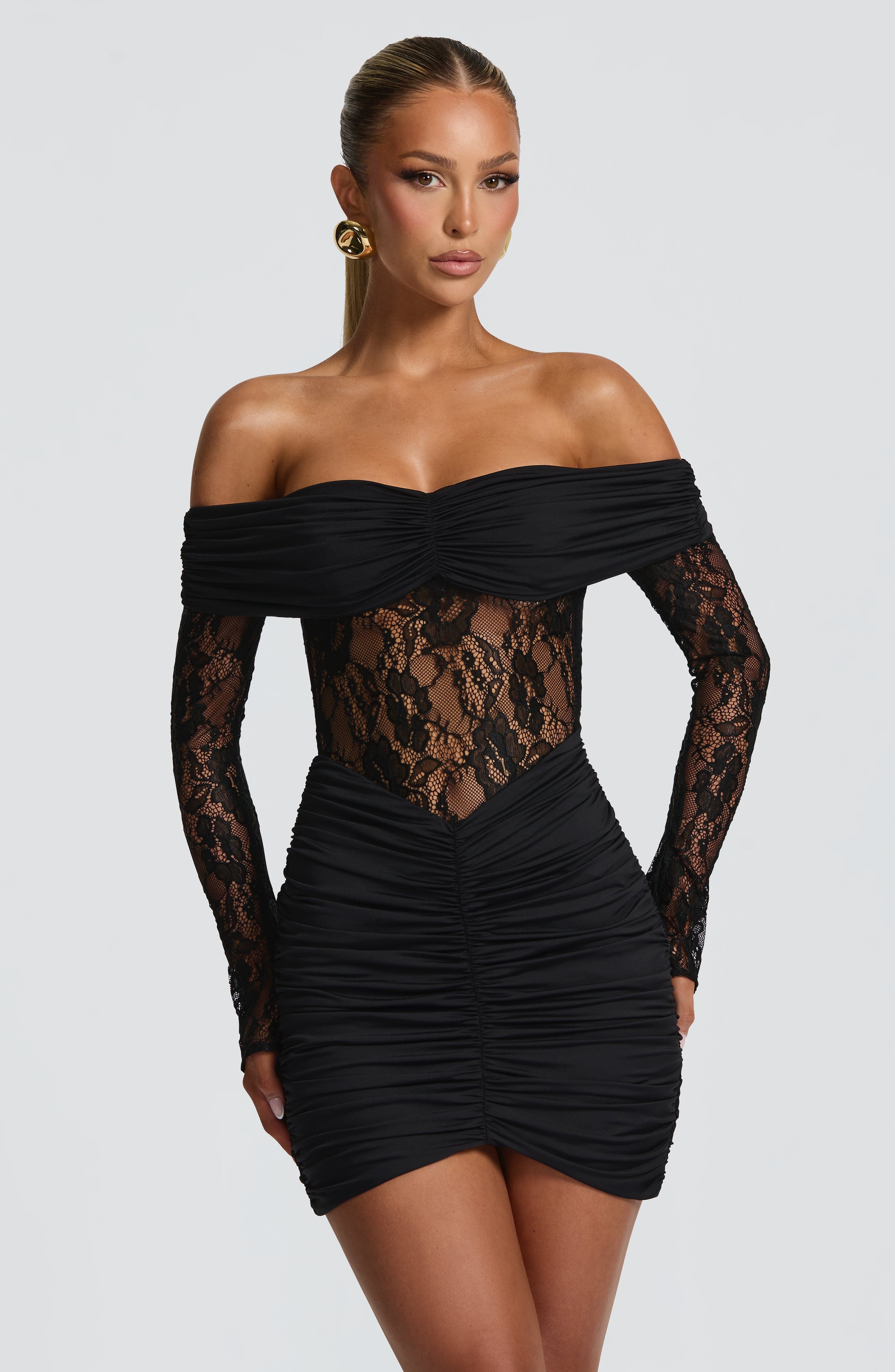 minilena Sauline Mini Dress Black