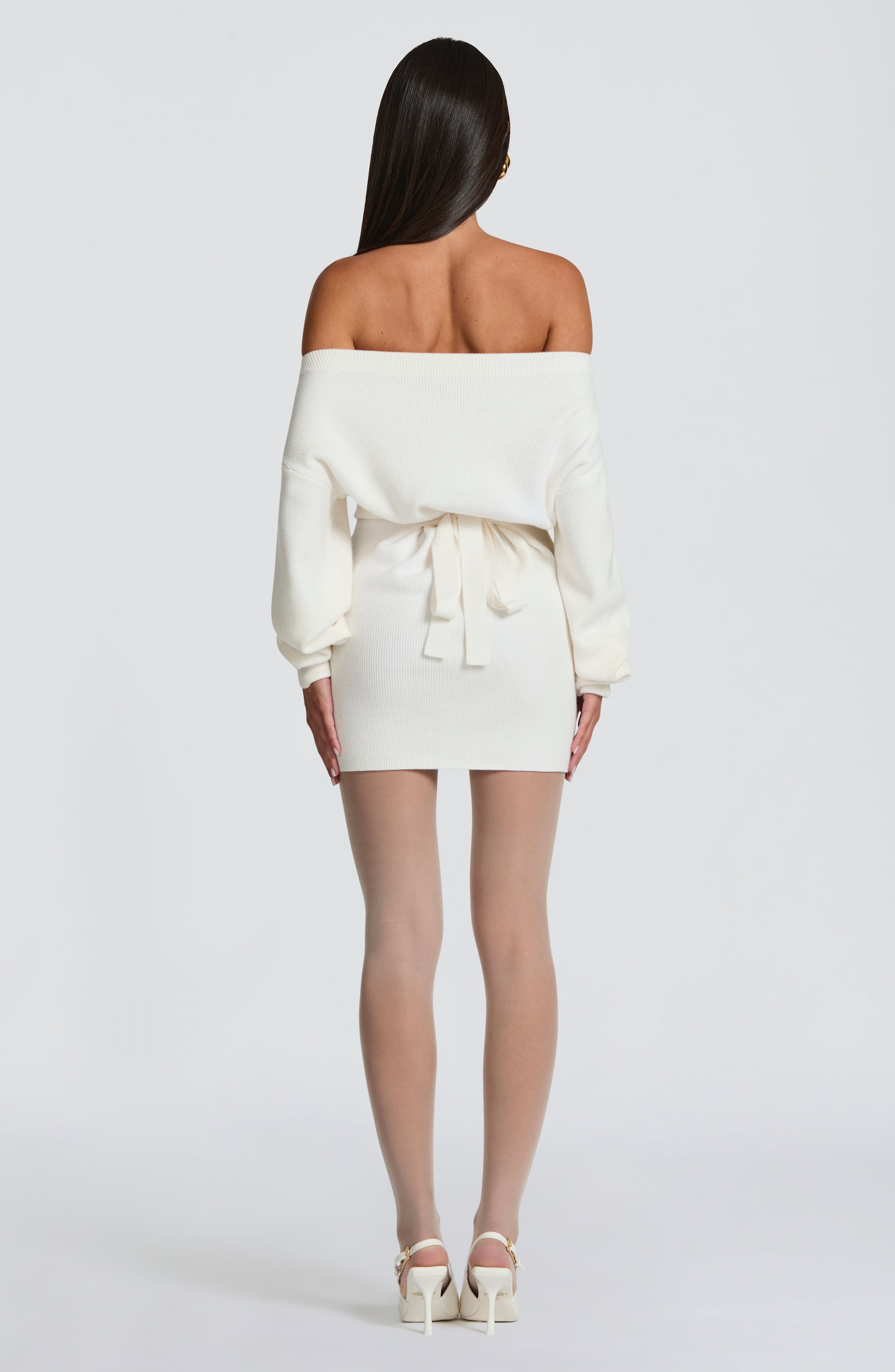 minilena Sawyer Mini Dress Ivory