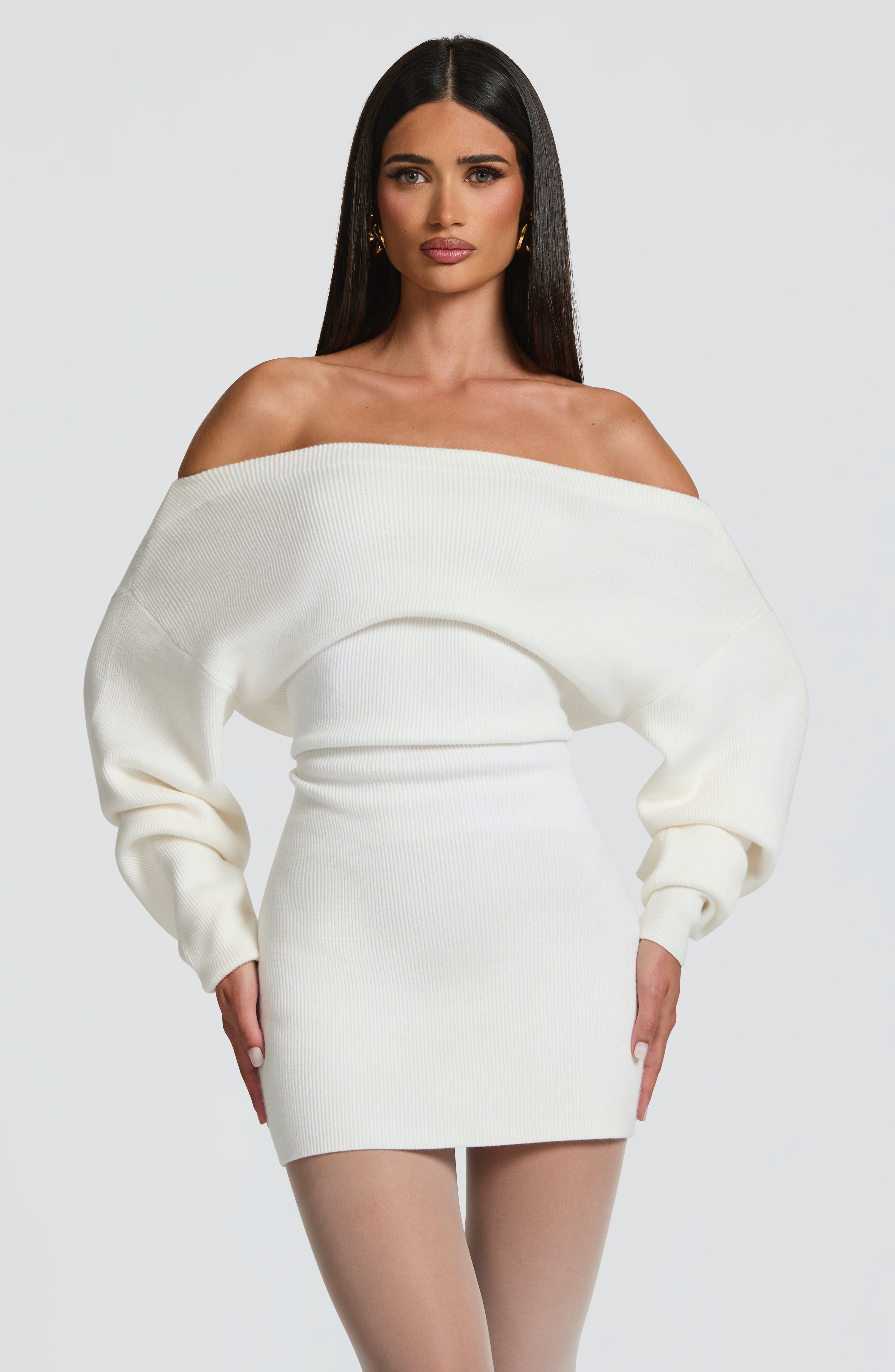minilena Sawyer Mini Dress Ivory