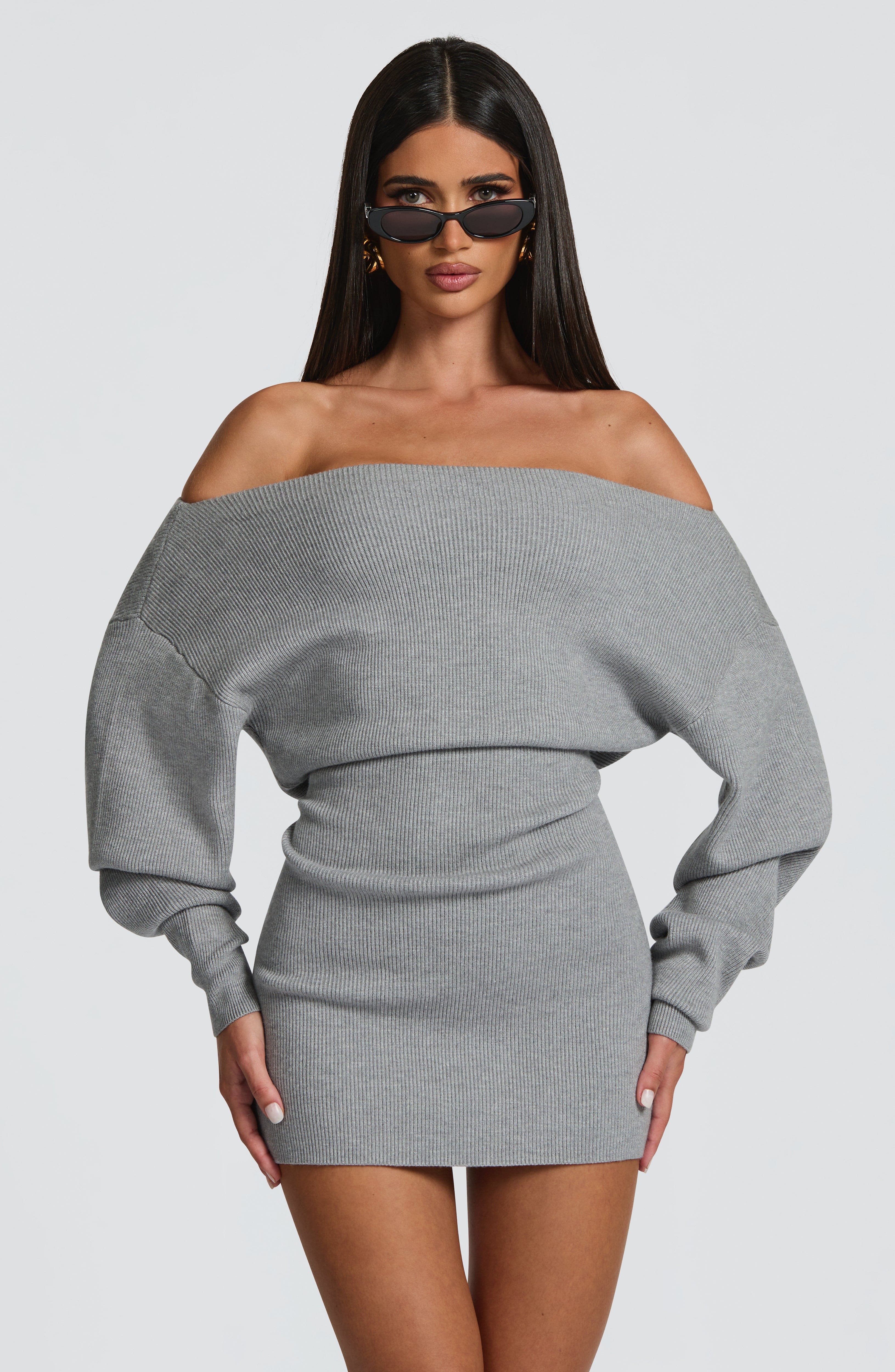 minilena Sawyer Mini Dress Light Grey