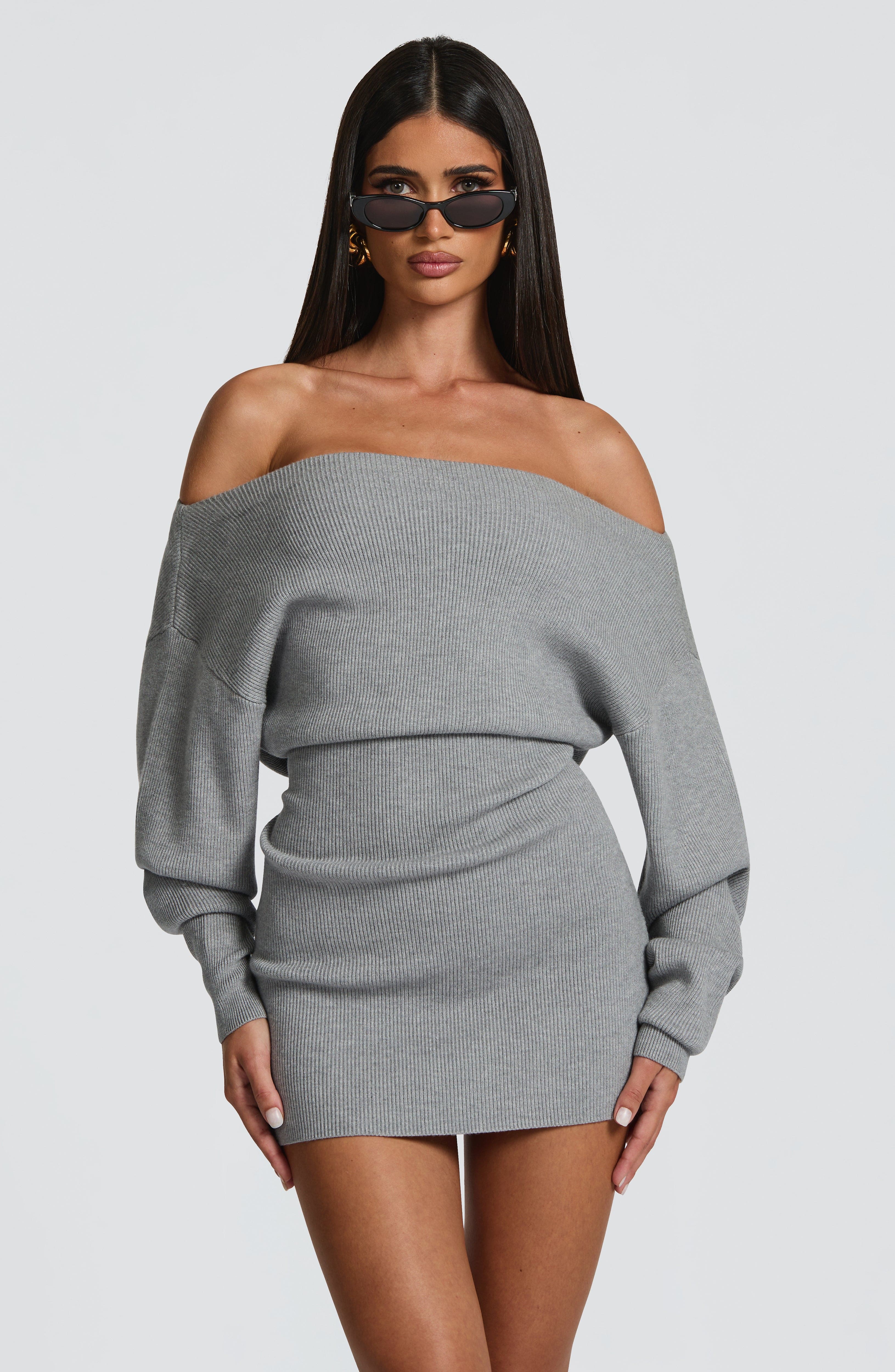 minilena Sawyer Mini Dress Light Grey