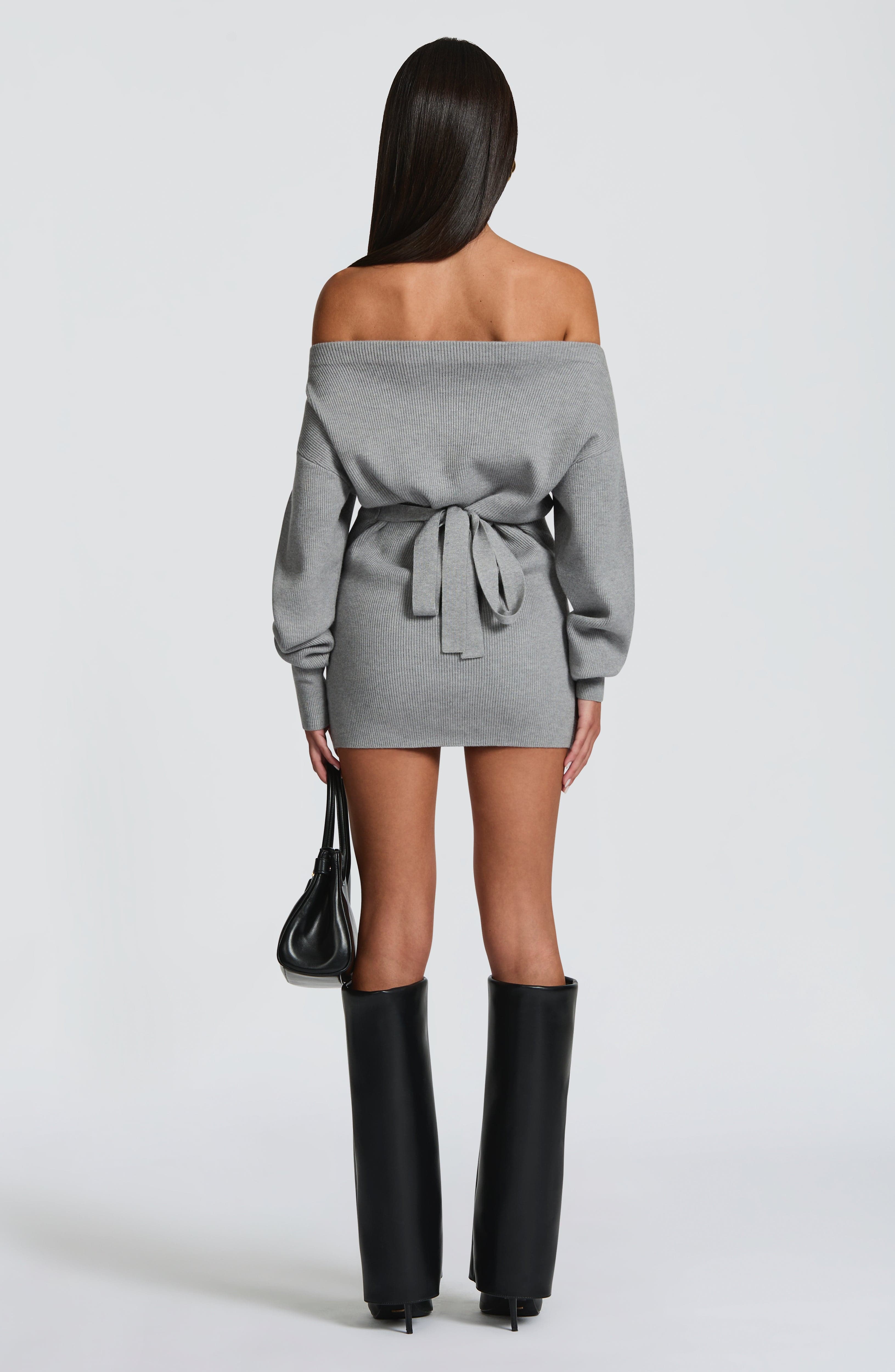 minilena Sawyer Mini Dress Light Grey