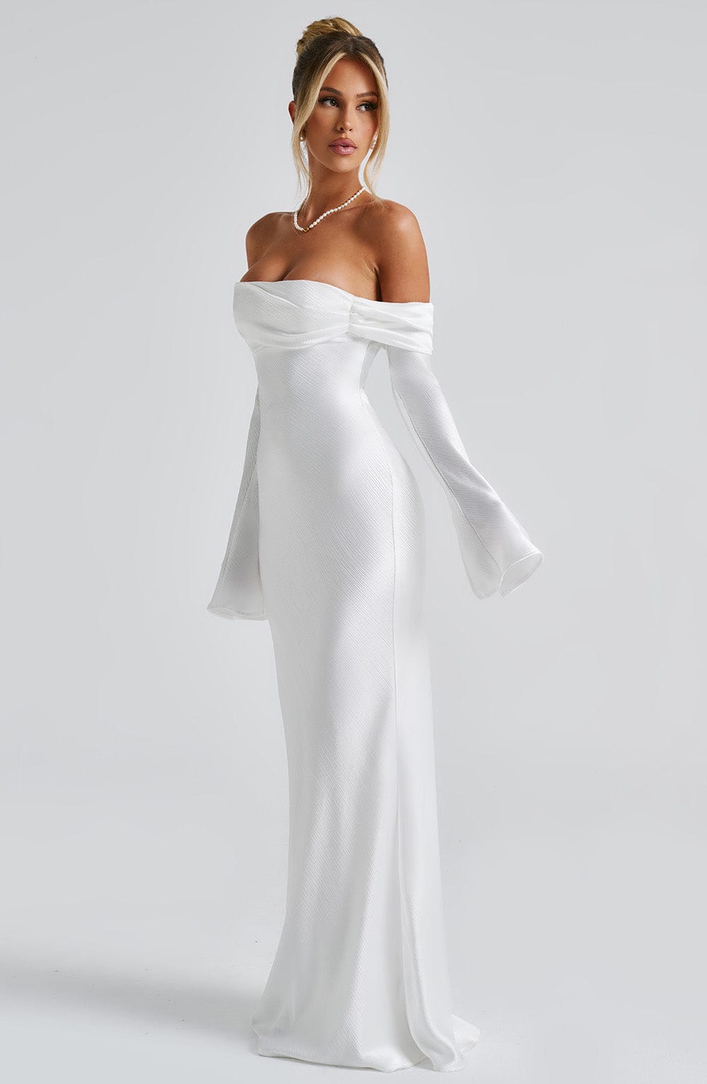 minilena Selene Maxi Dress Ivory