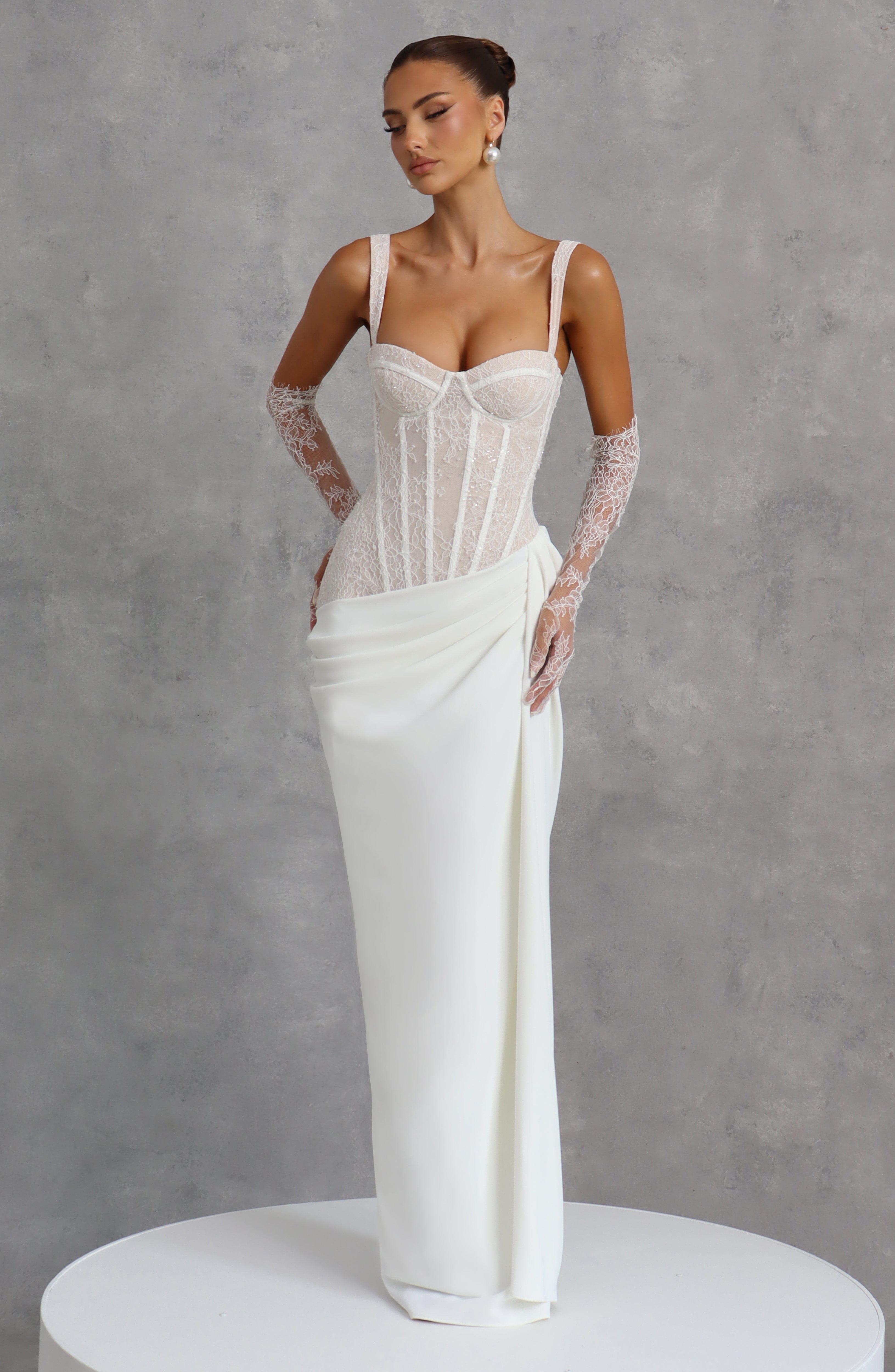 minilena Seren Maxi Dress Ivory