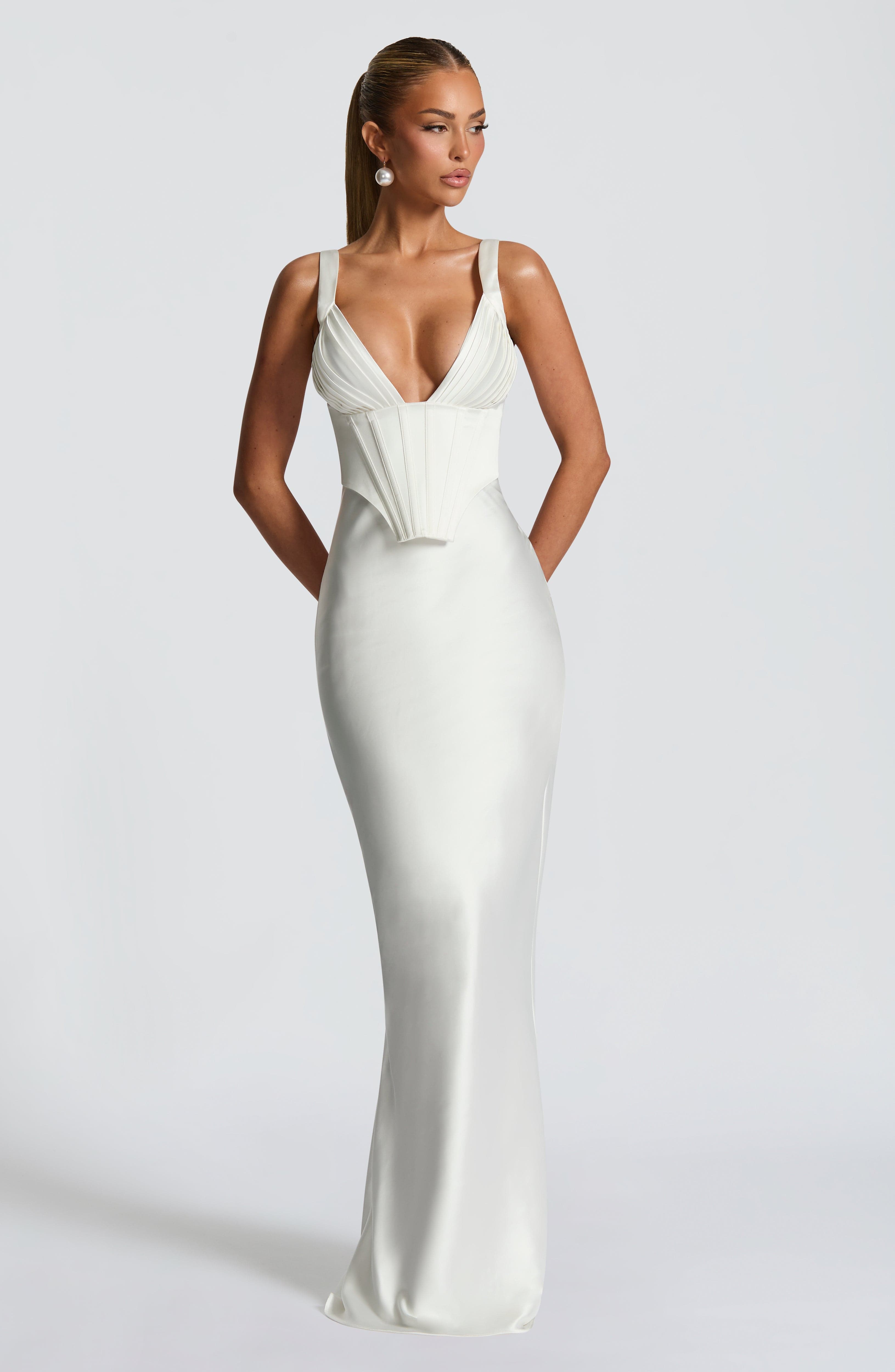 minilena Shae Maxi Dress Ivory