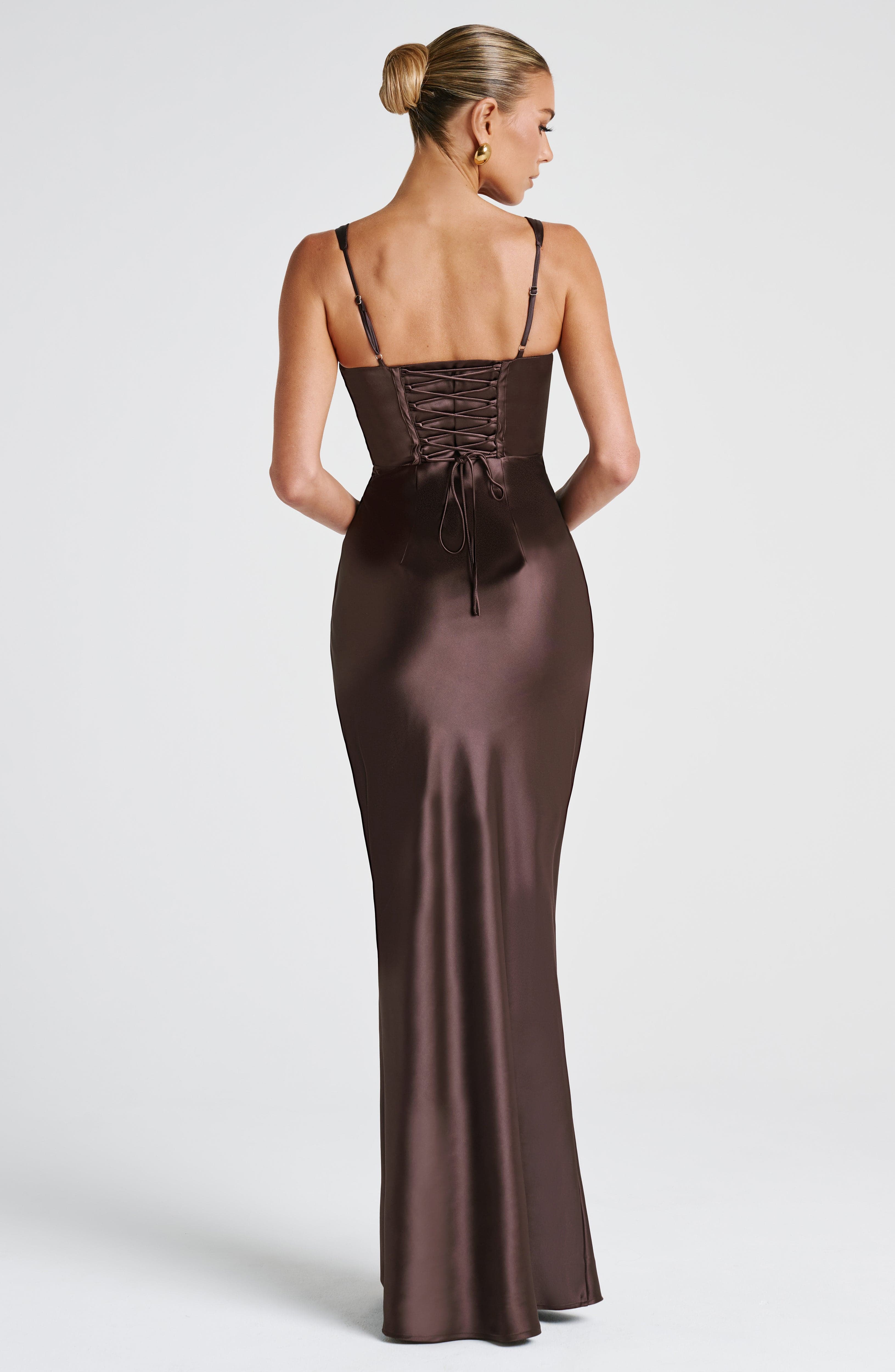 minilena Shae Maxi Dress Plum Brown