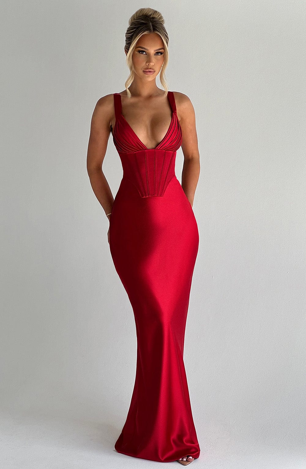 minilena Shae Maxi Dress Red
