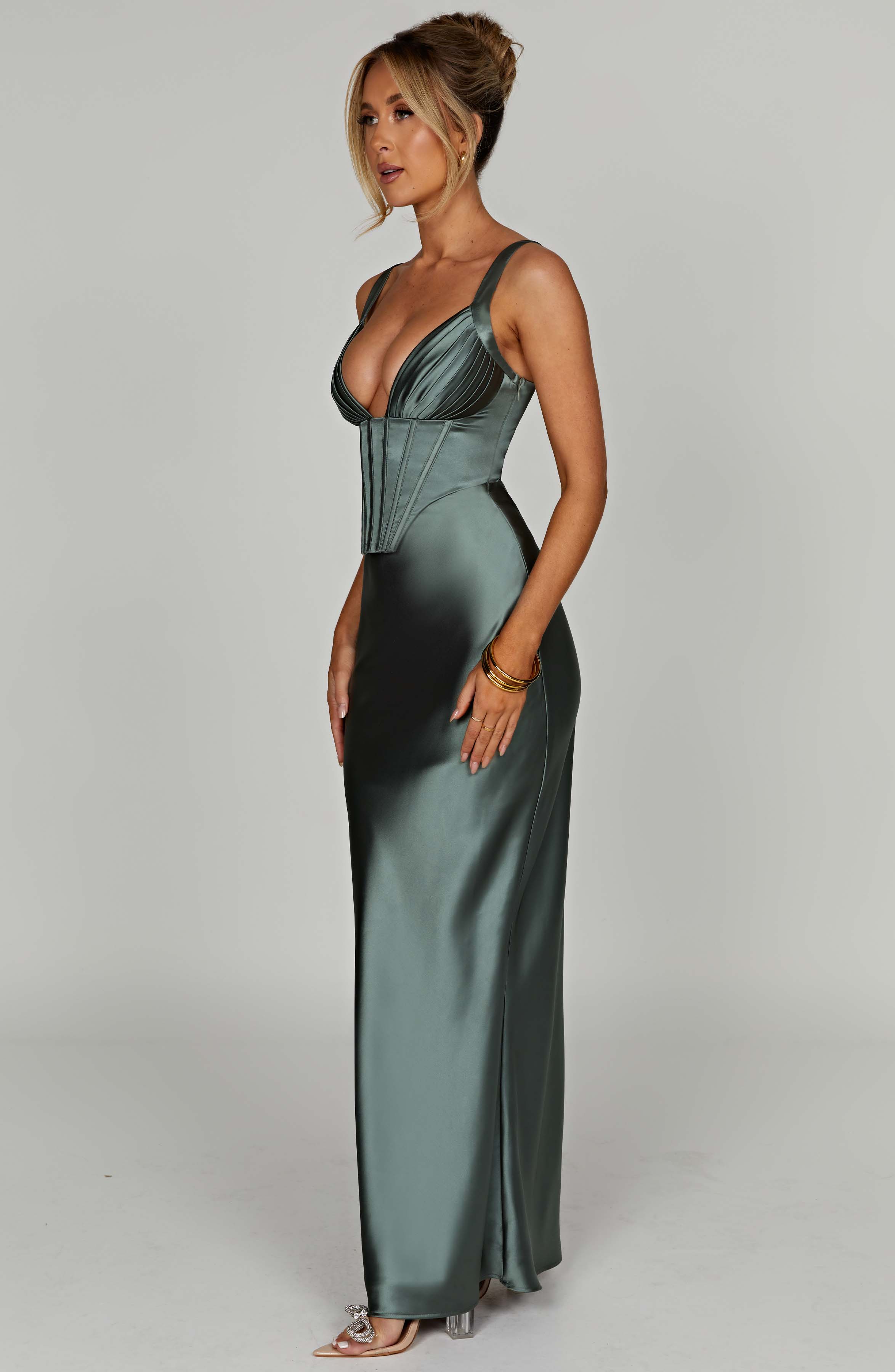 minilena Shae Maxi Dress Sage