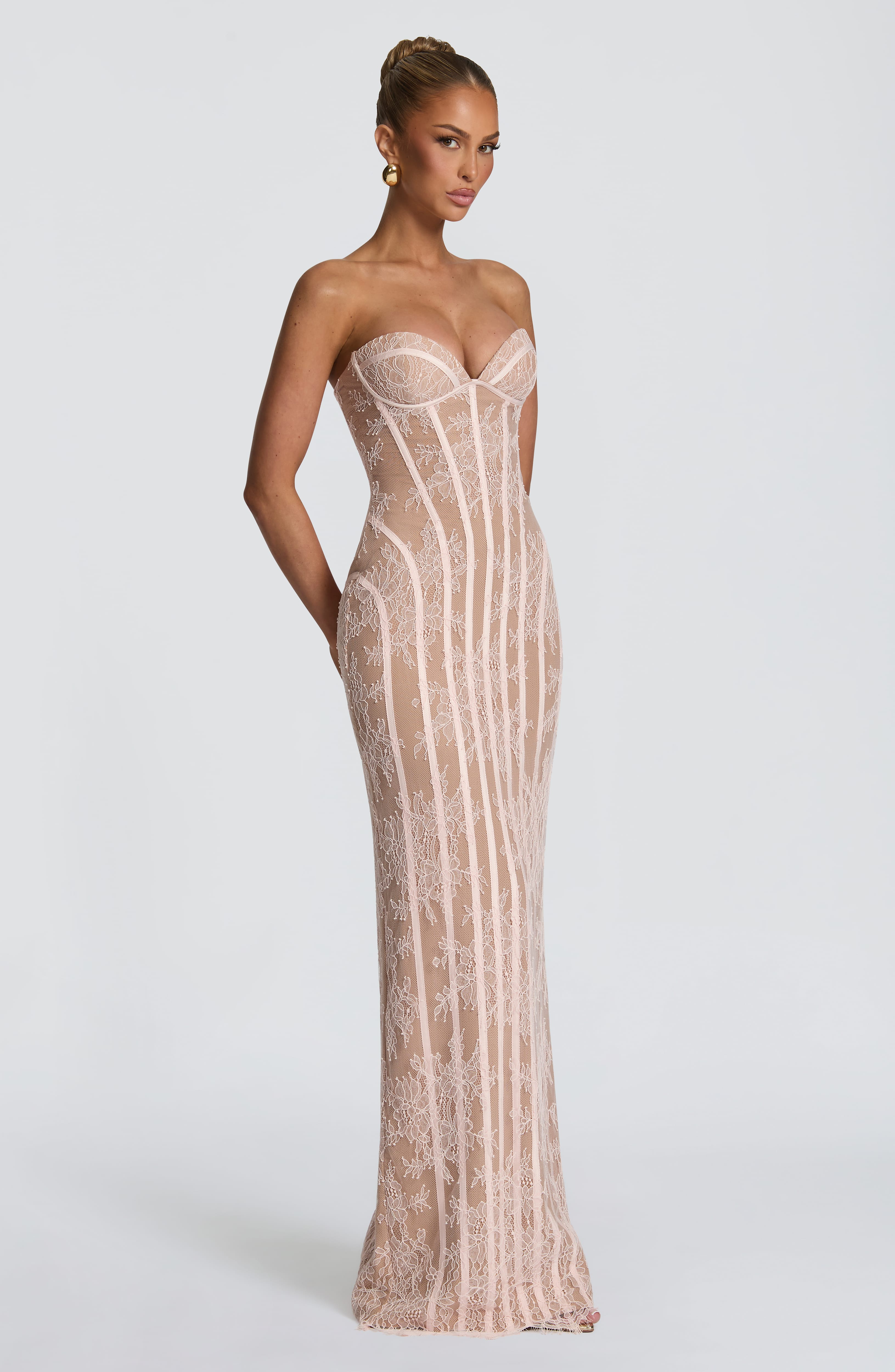 minilena Sian Maxi Dress Blush