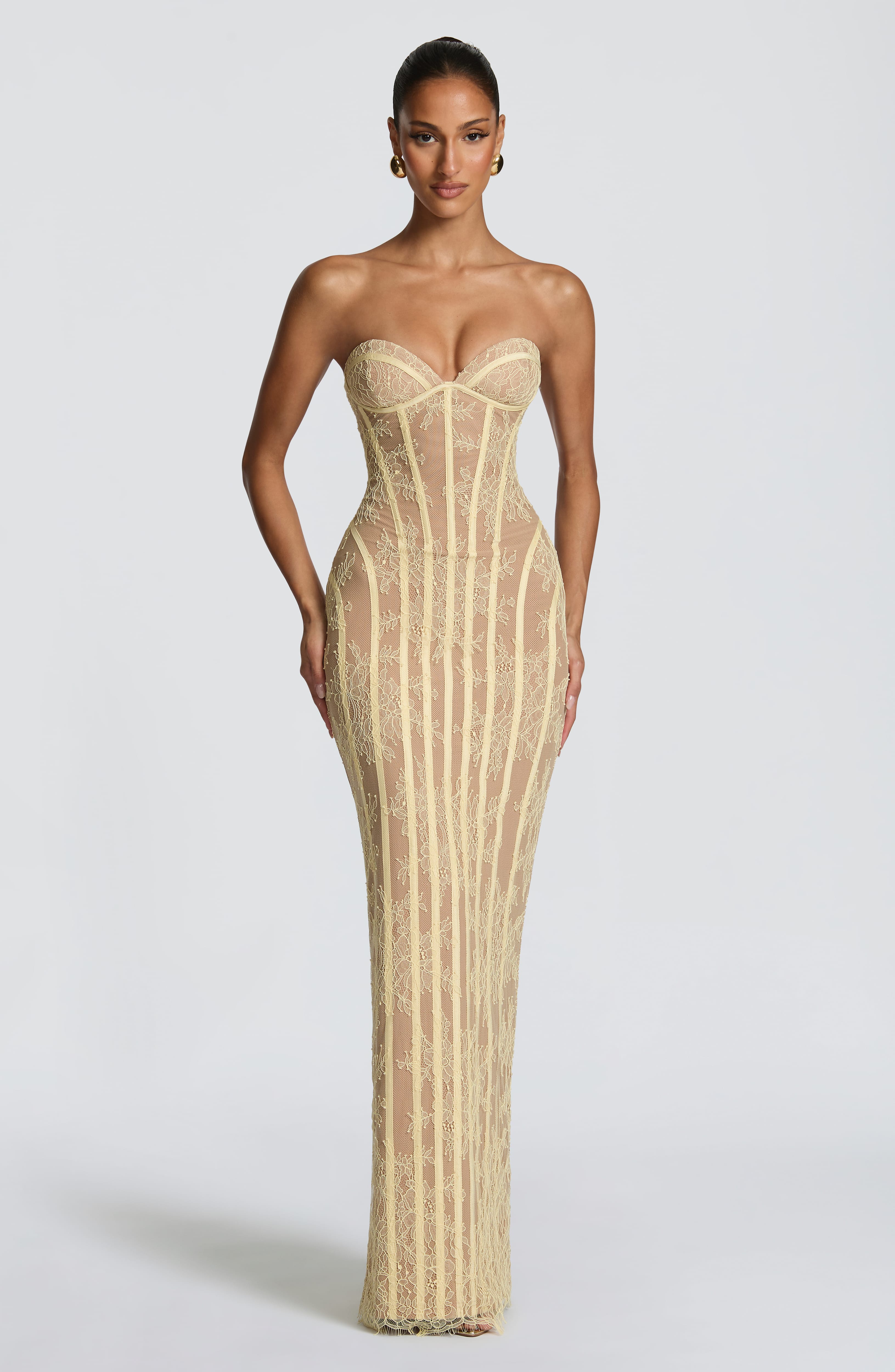minilena Sian Maxi Dress Lemon