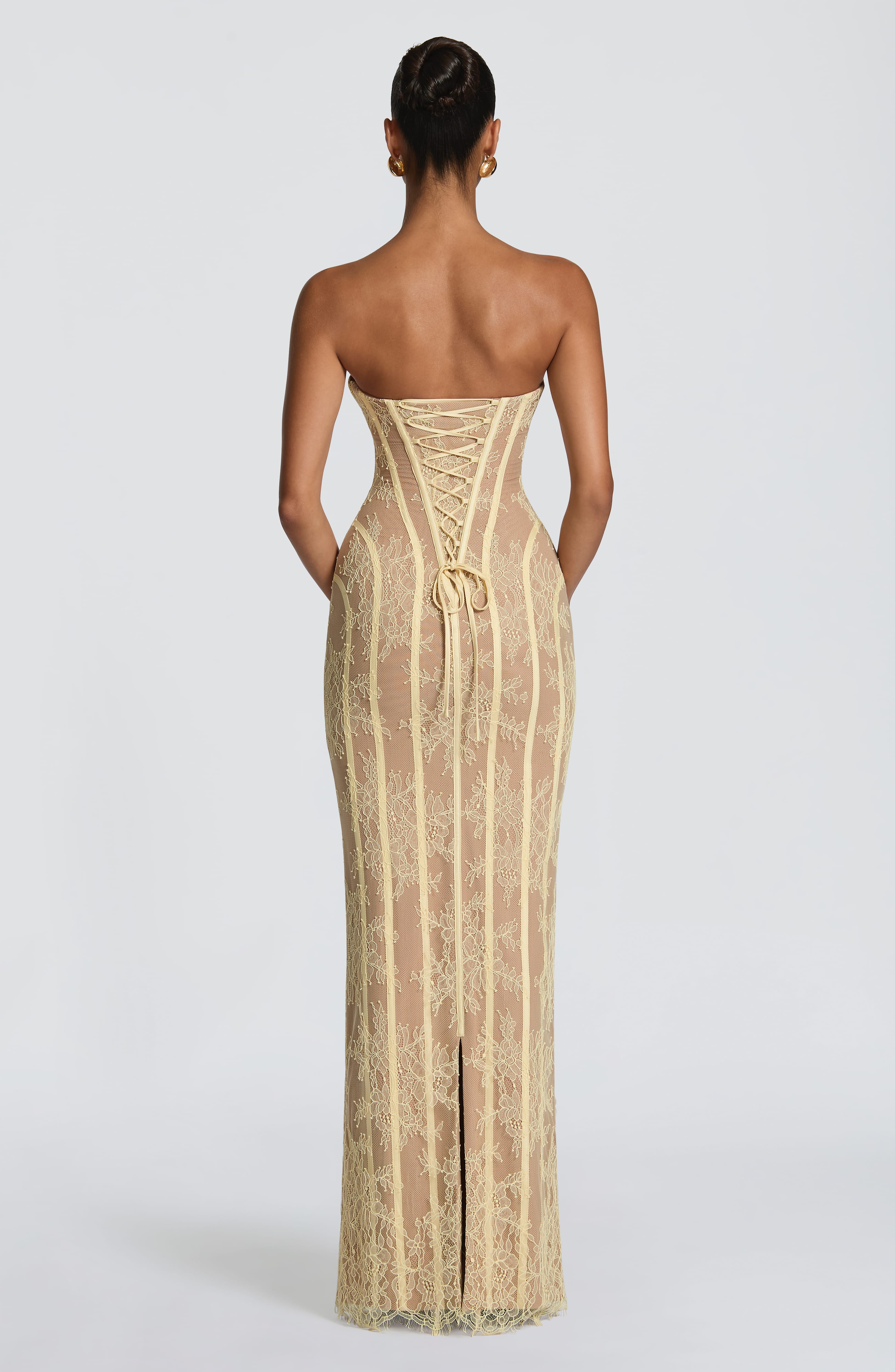 minilena Sian Maxi Dress Lemon