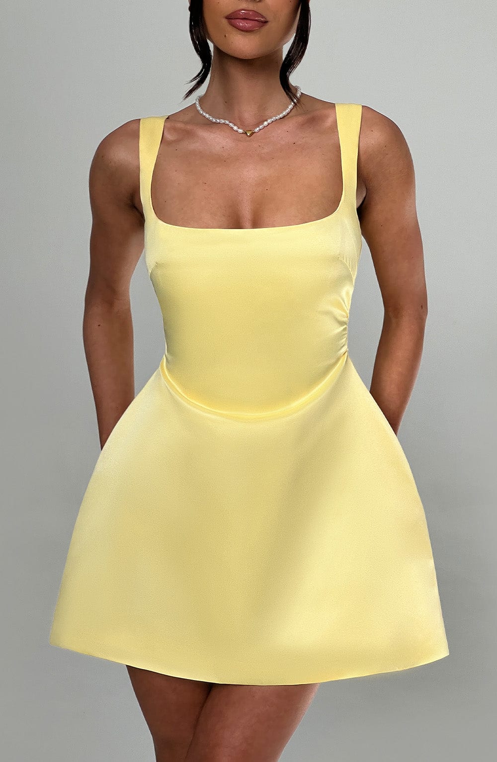 minilena Sofie Mini Dress Lemon