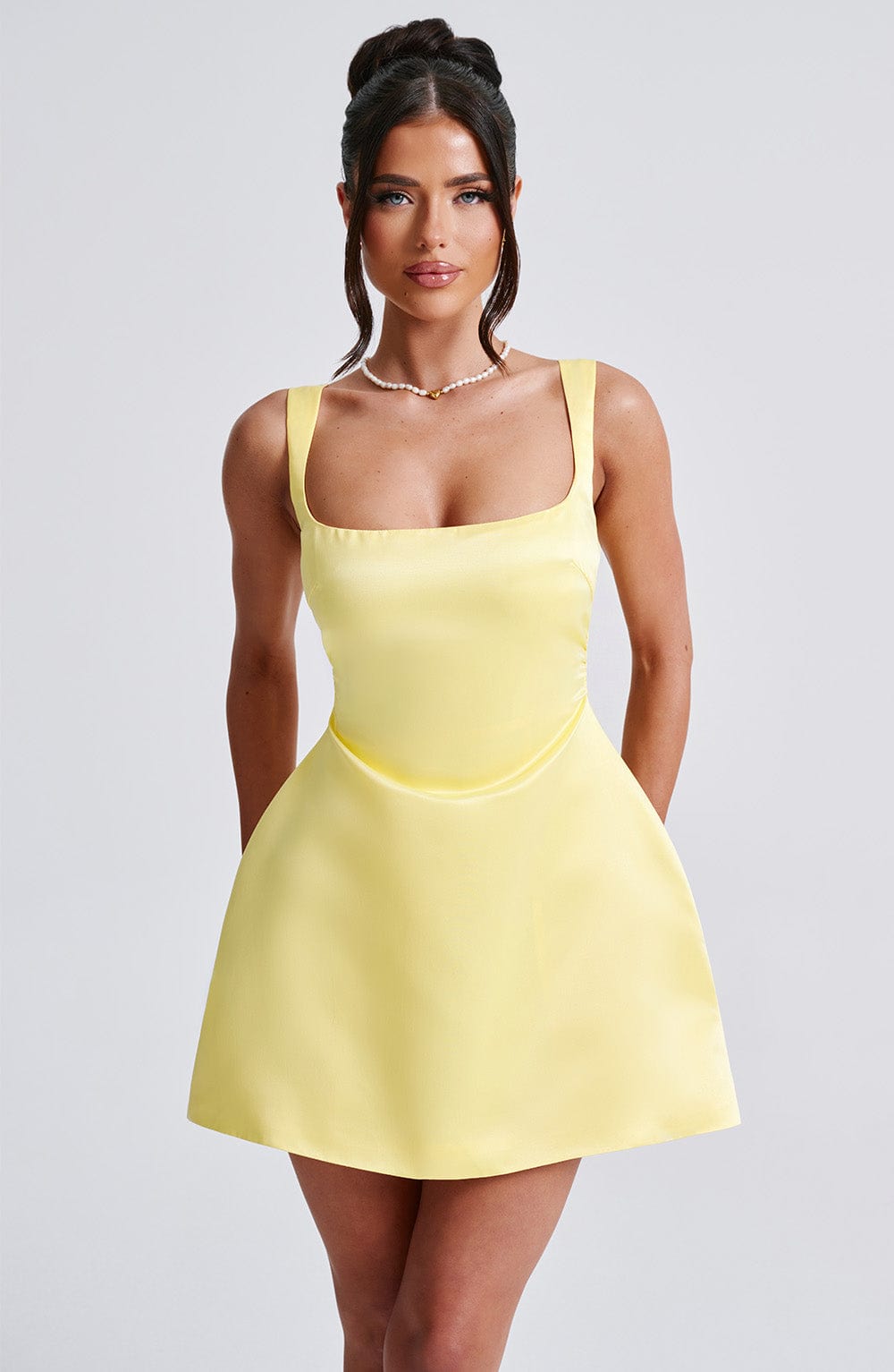minilena Sofie Mini Dress Lemon