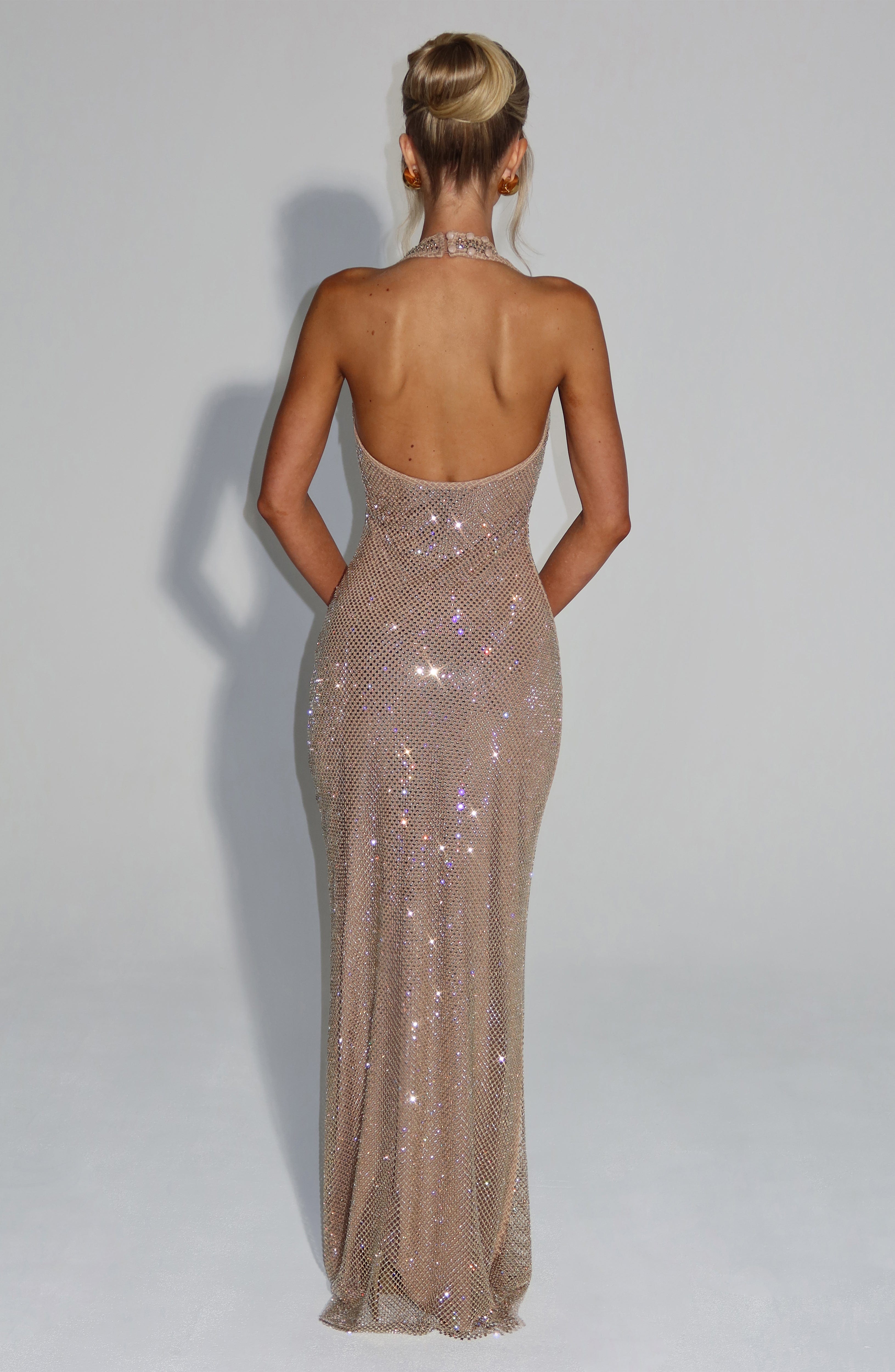 minilena Starla Maxi Dress Gold