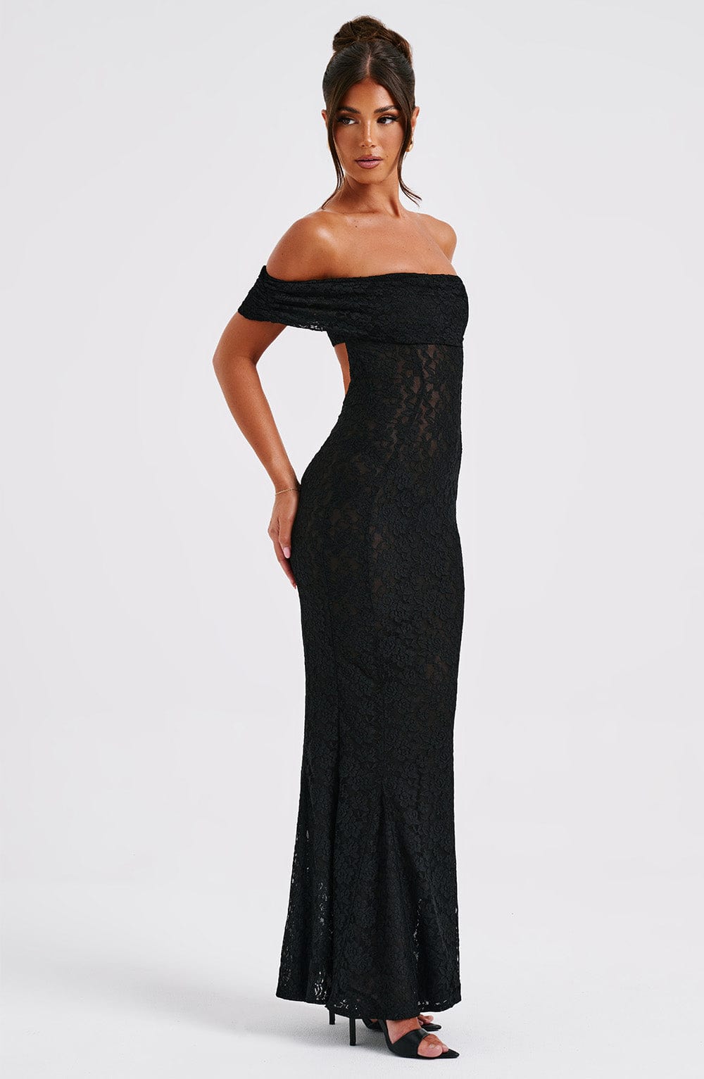 minilena Stephanie Maxi Dress Black