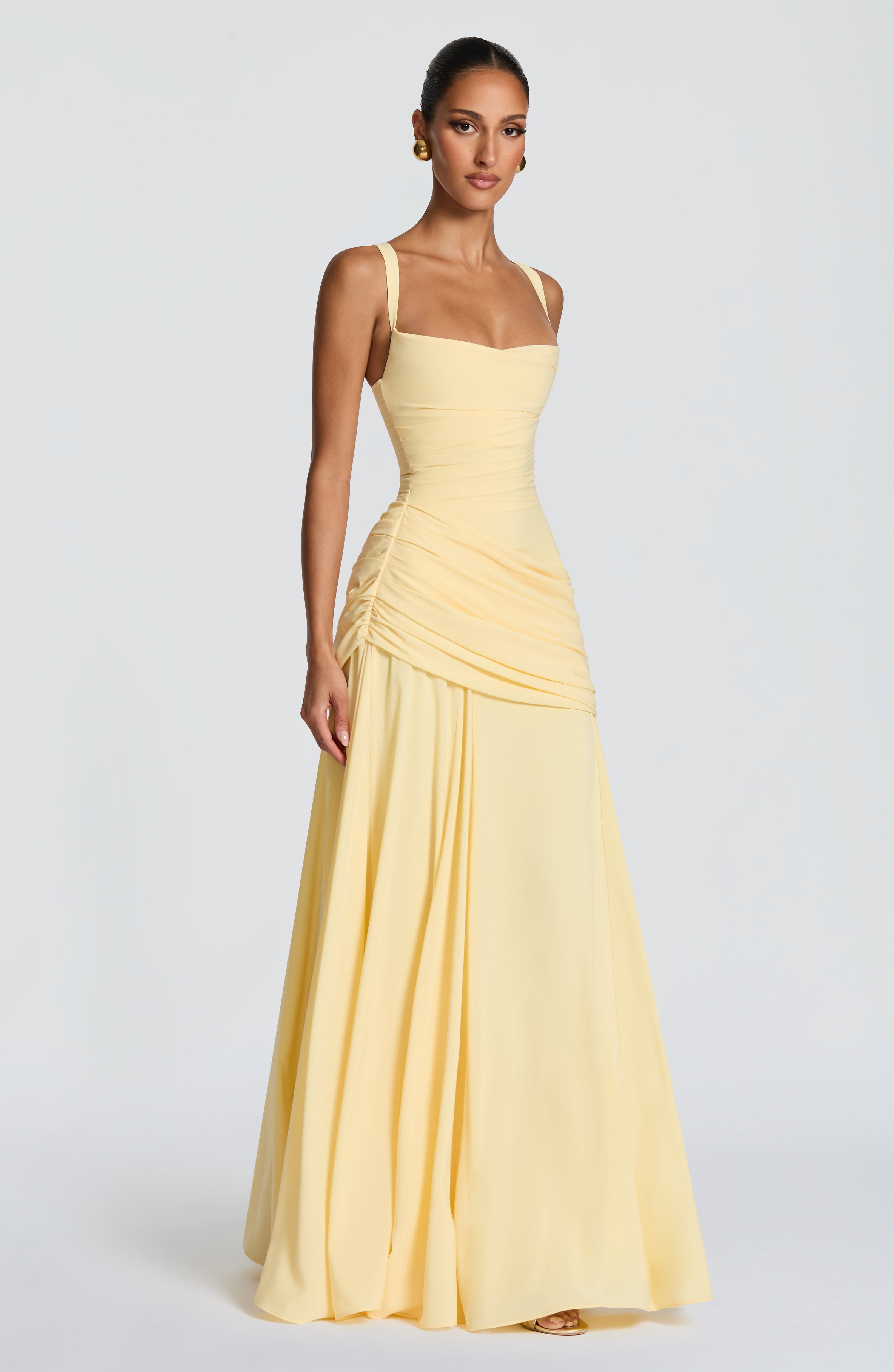 minilena Sura Maxi Dress Lemon
