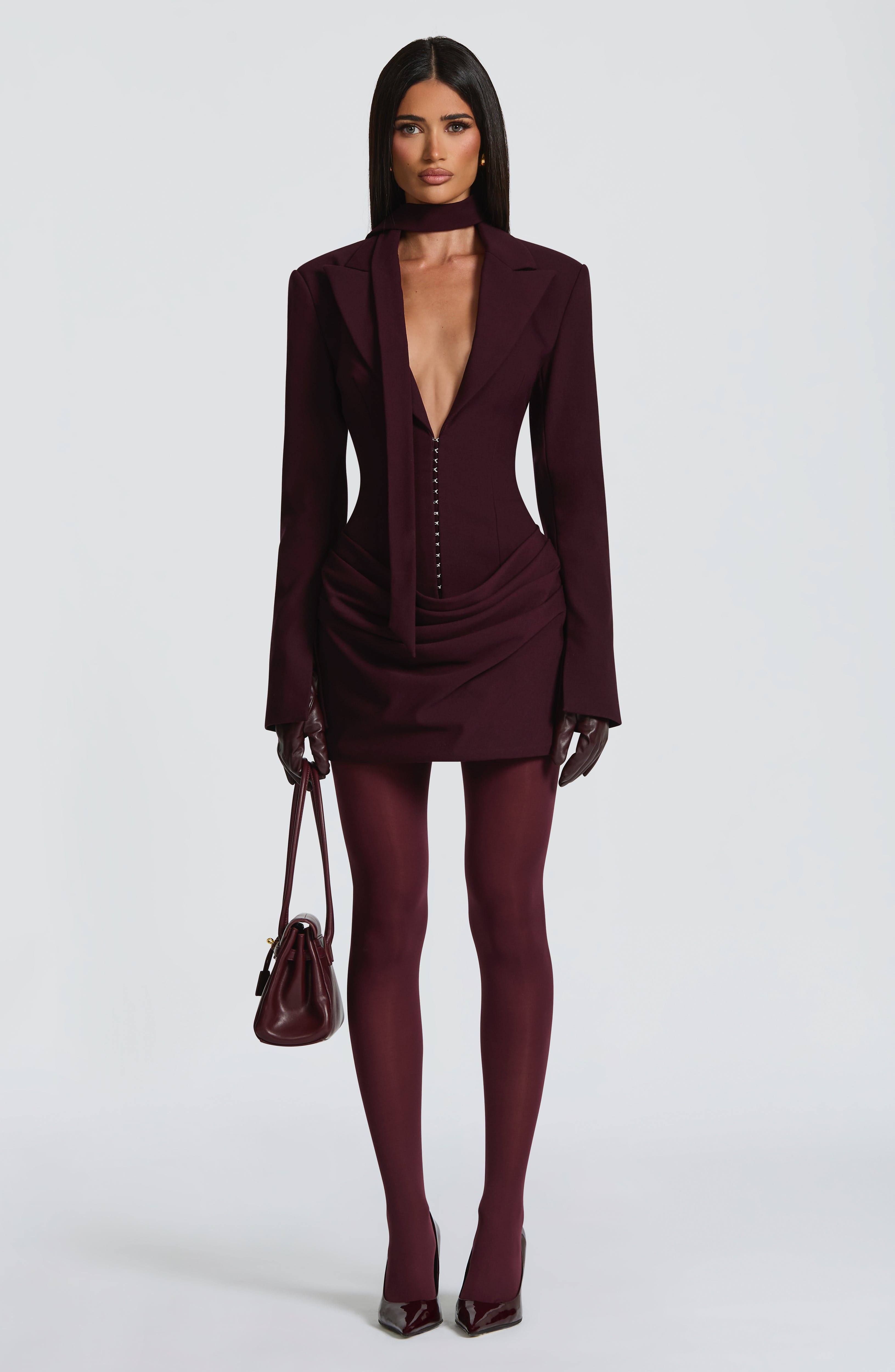 minilena Susie Mini Dress Plum