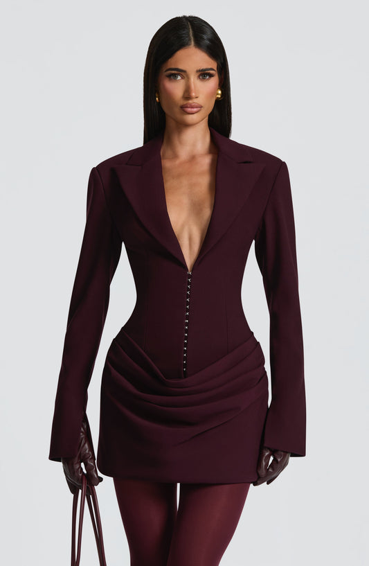 minilena Susie Mini Dress Plum