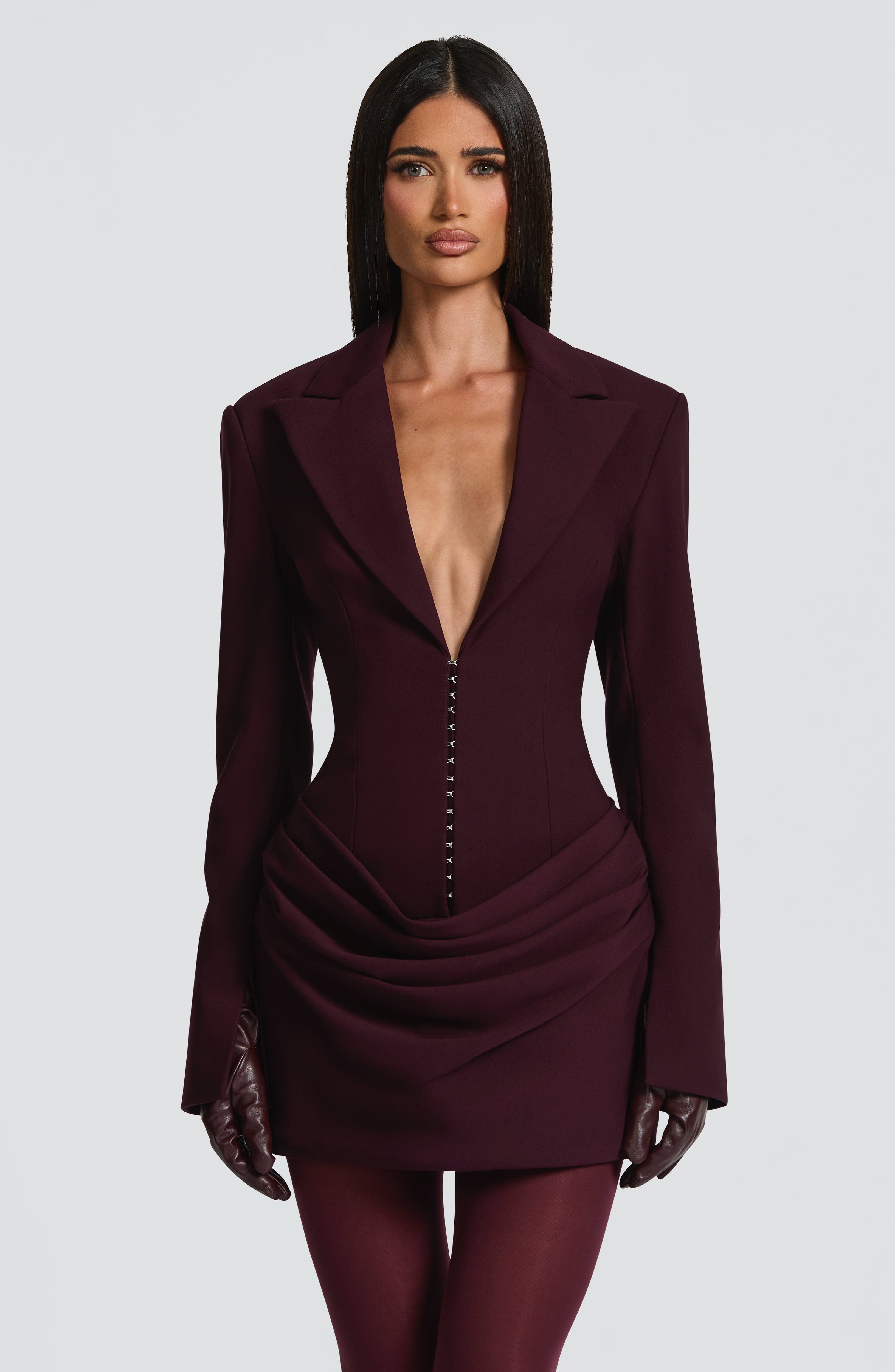 minilena Susie Mini Dress Plum
