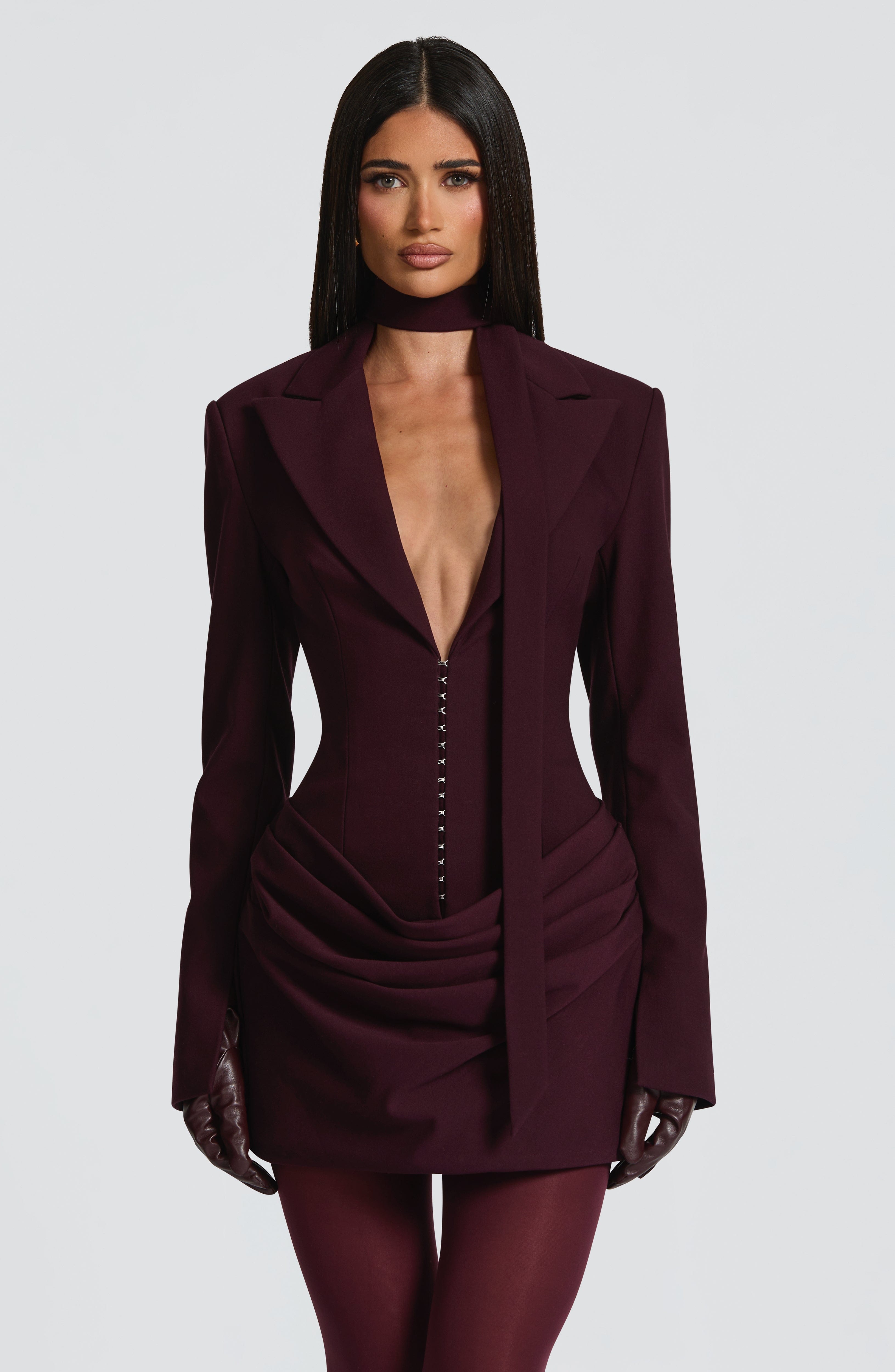minilena Susie Mini Dress Plum