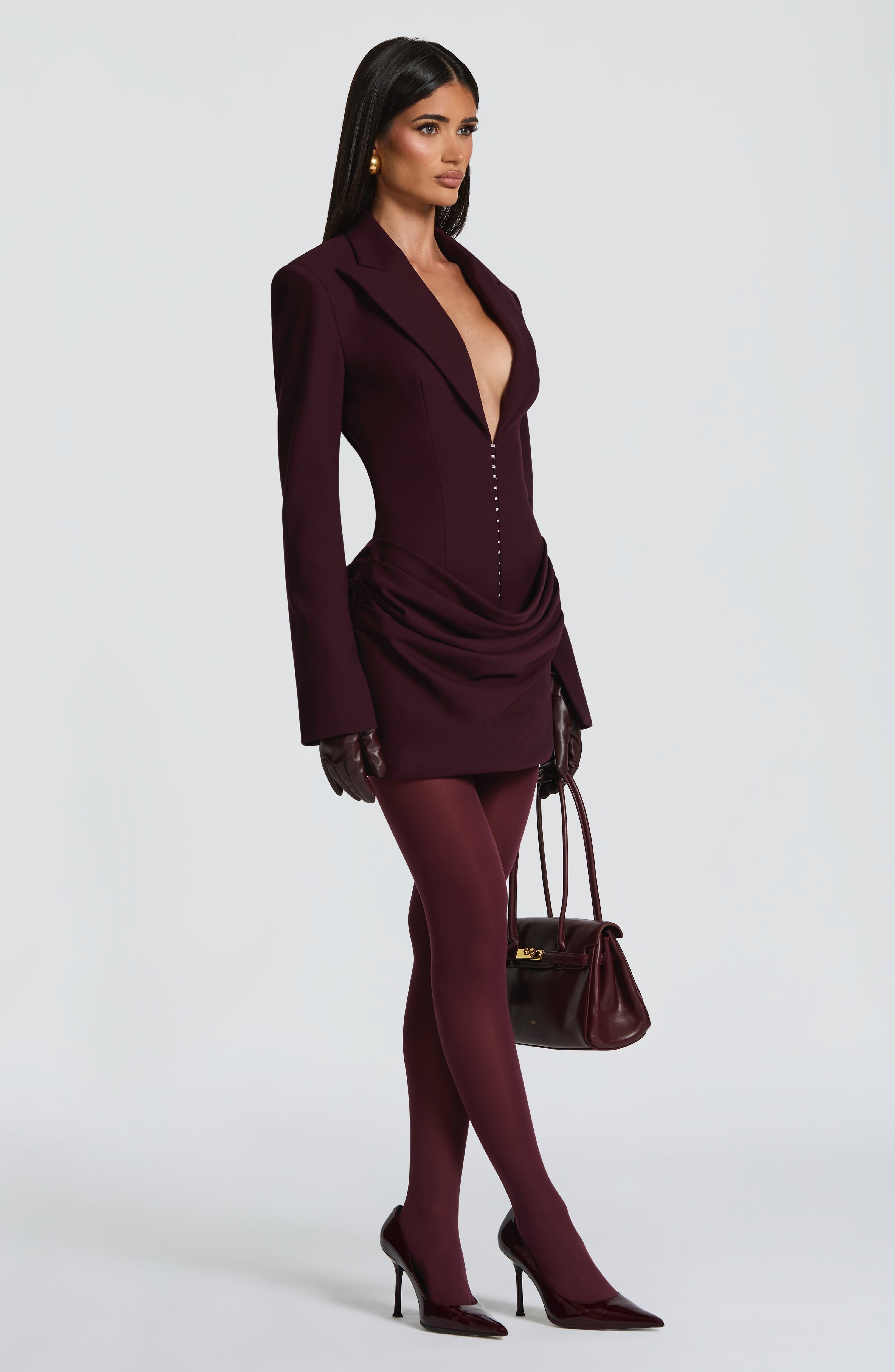 minilena Susie Mini Dress Plum