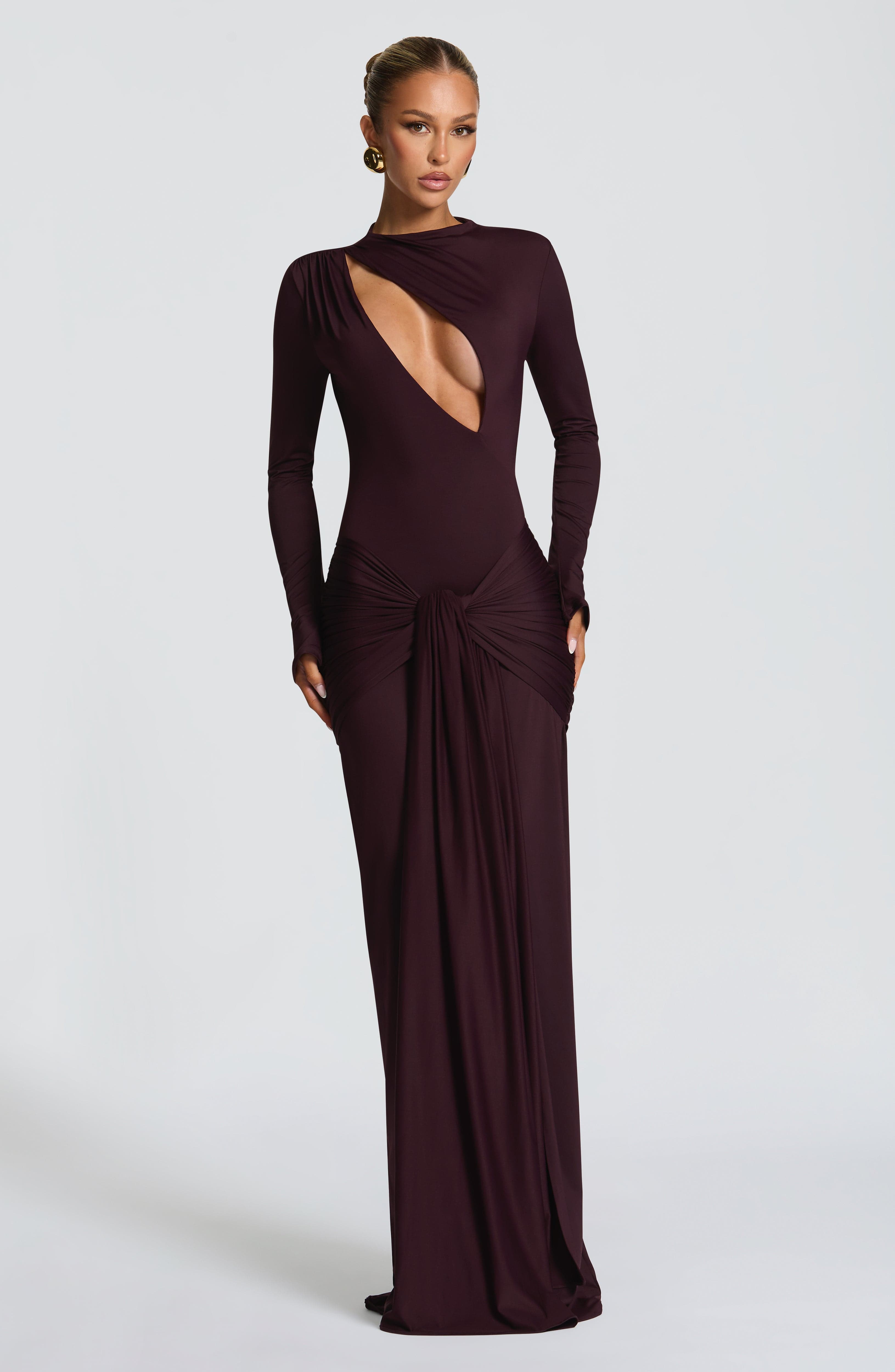 minilena Tahnee Maxi Dress Plum