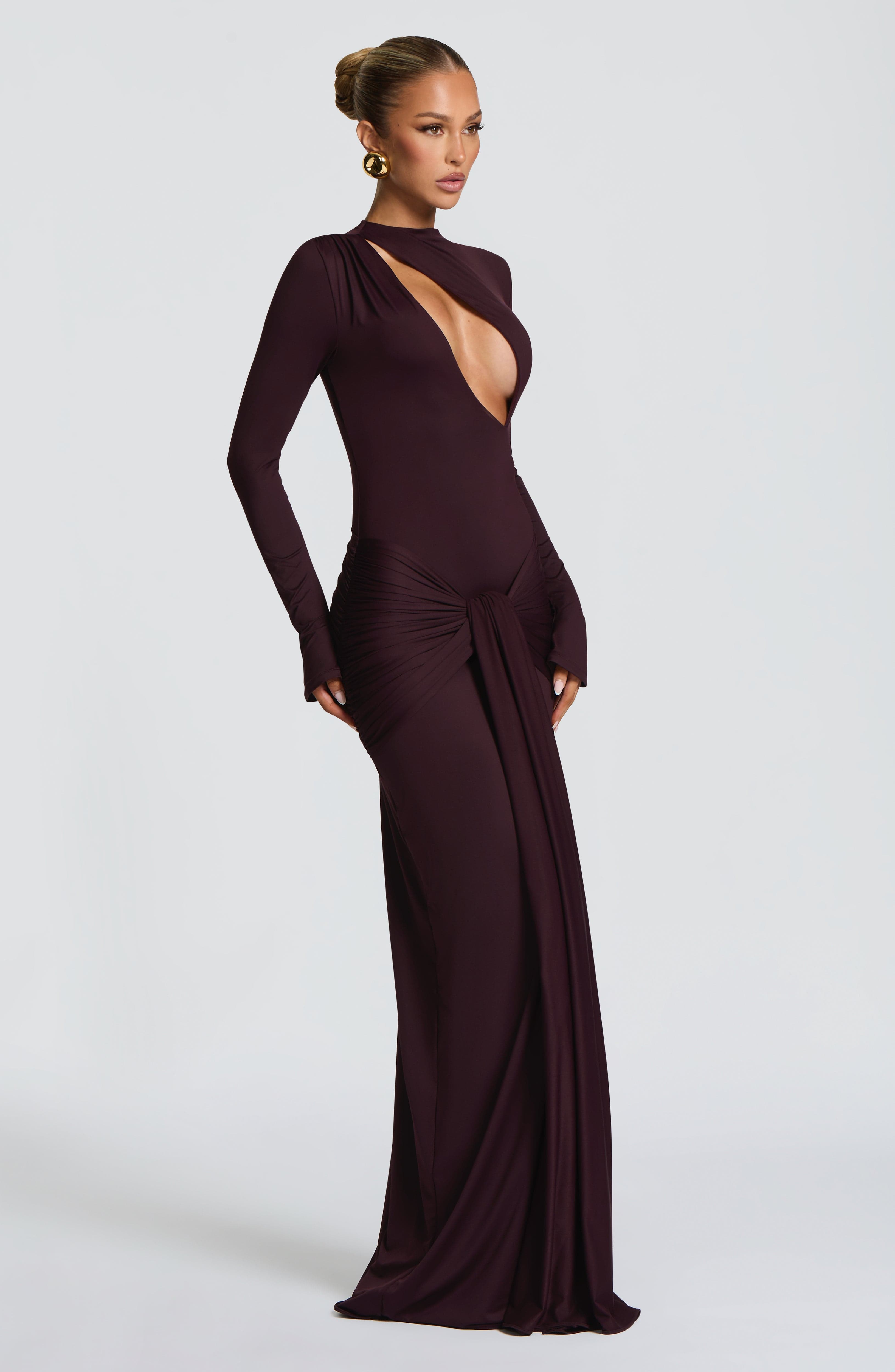 minilena Tahnee Maxi Dress Plum
