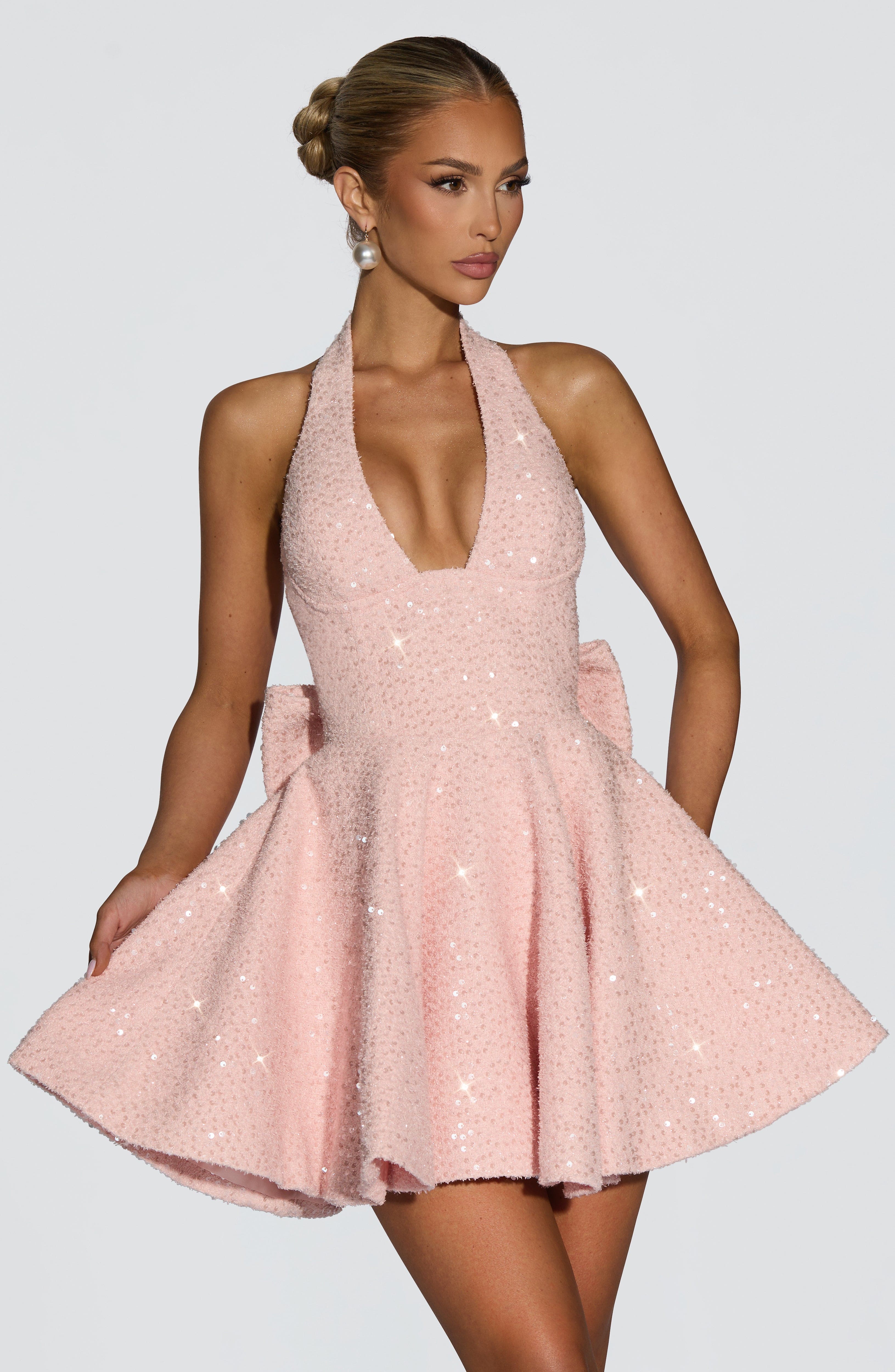 minilena Talara Mini Dress Blush