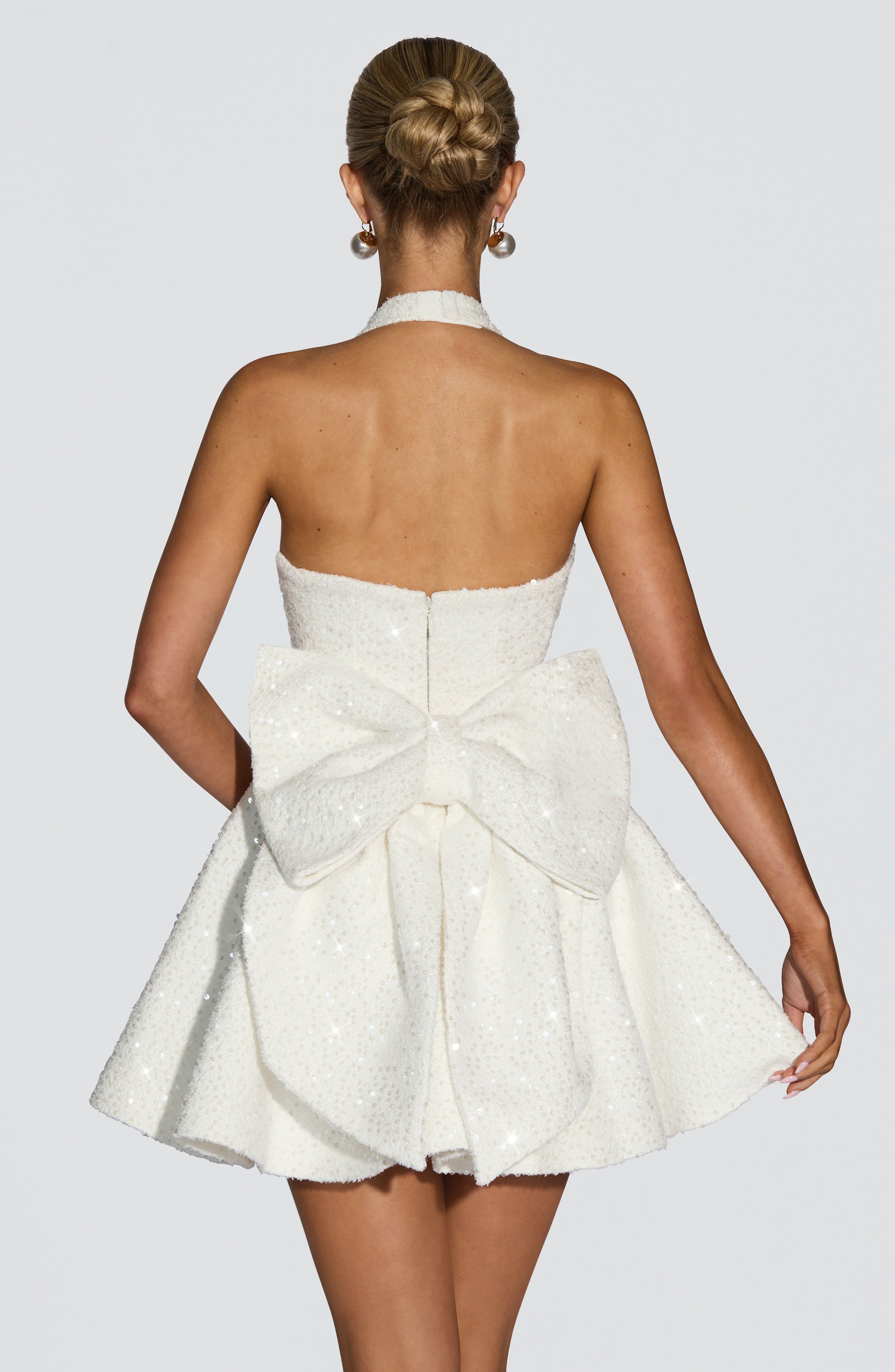 minilena Talara Mini Dress Ivory