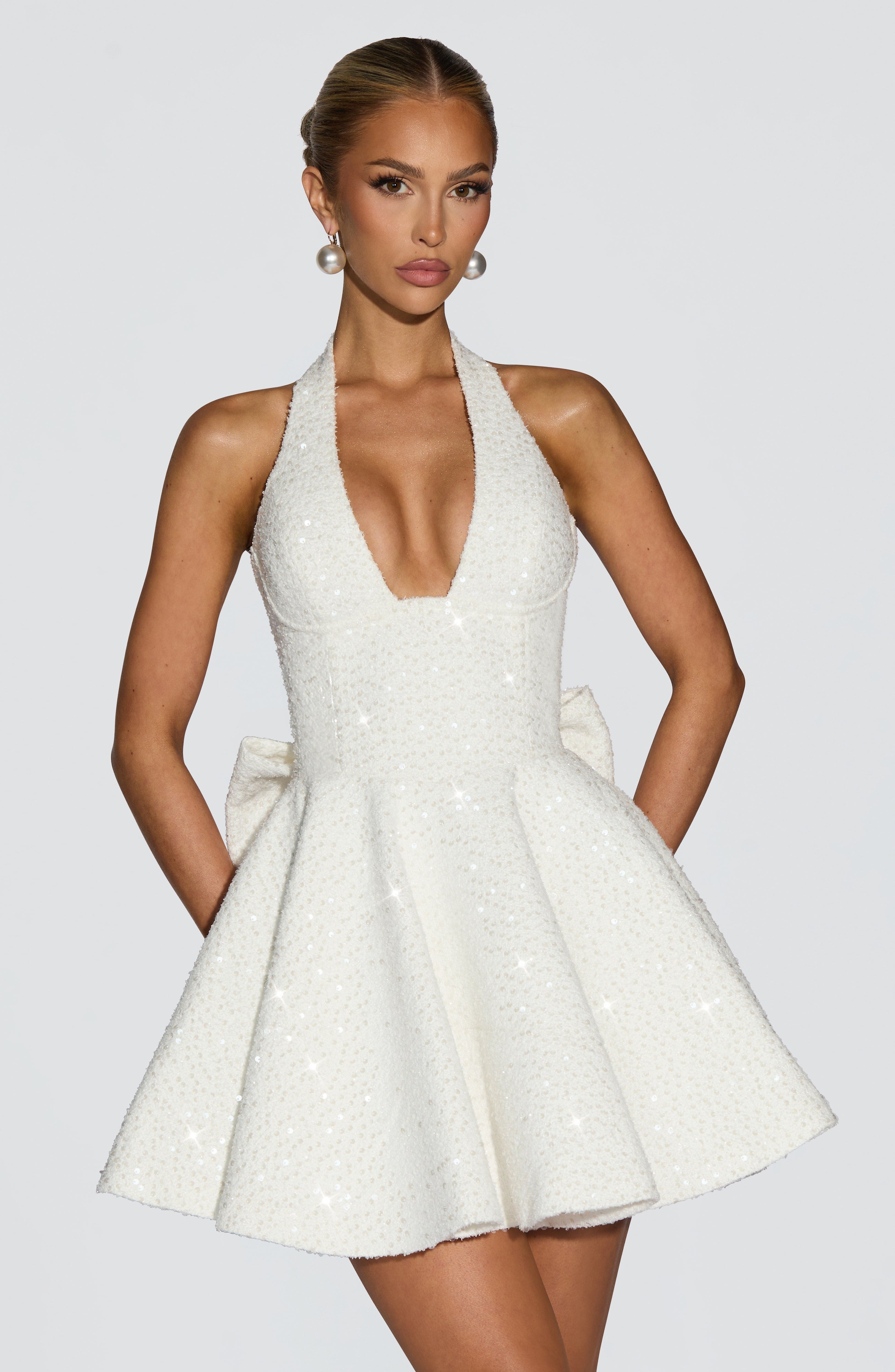 minilena Talara Mini Dress Ivory