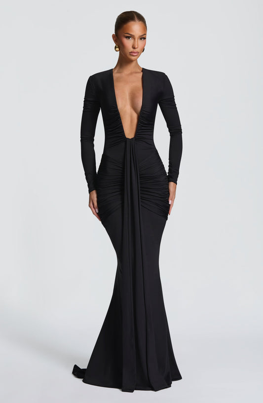 minilena Tara Maxi Dress Black