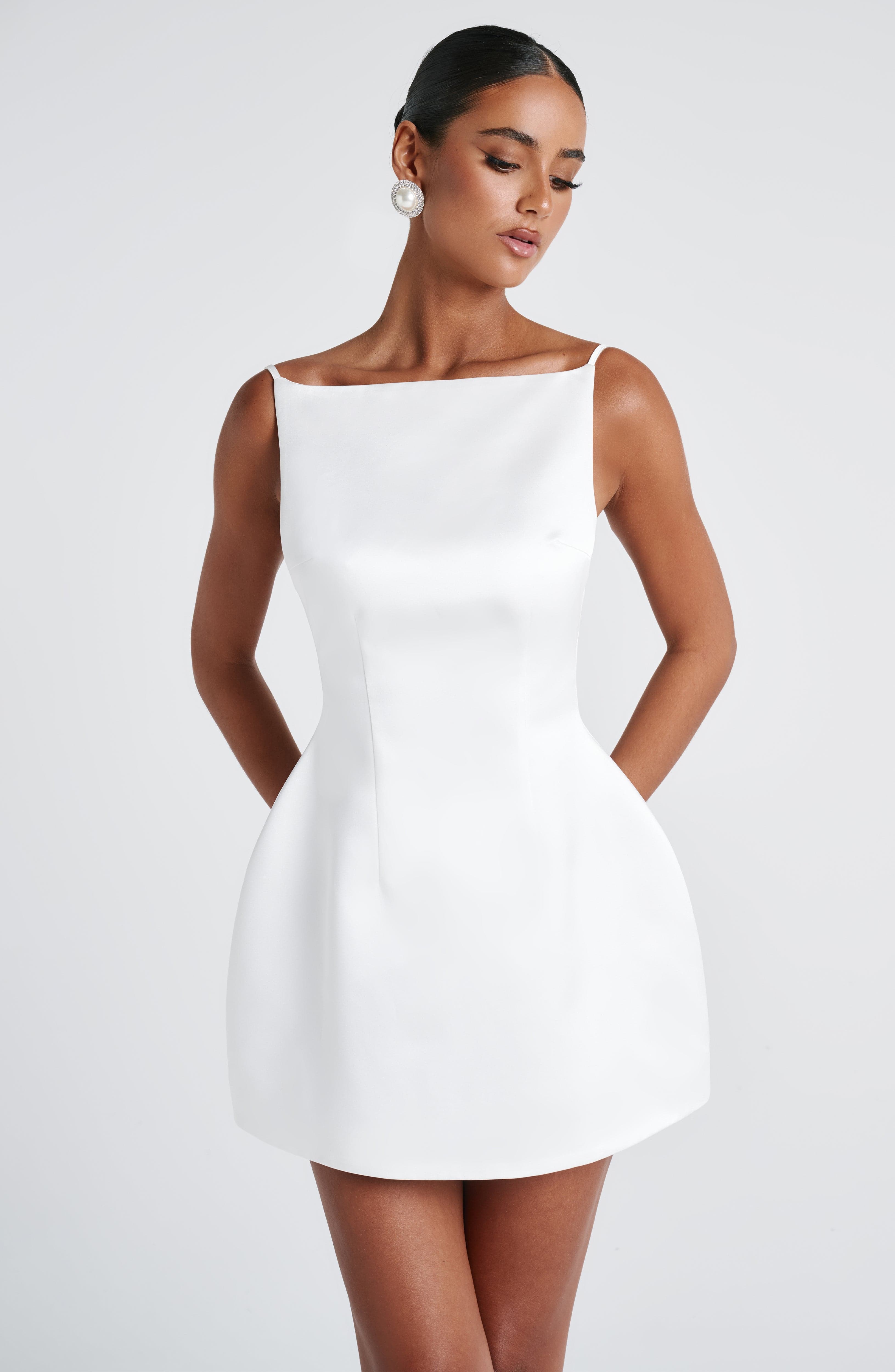 minilena Tate Mini Dress Ivory