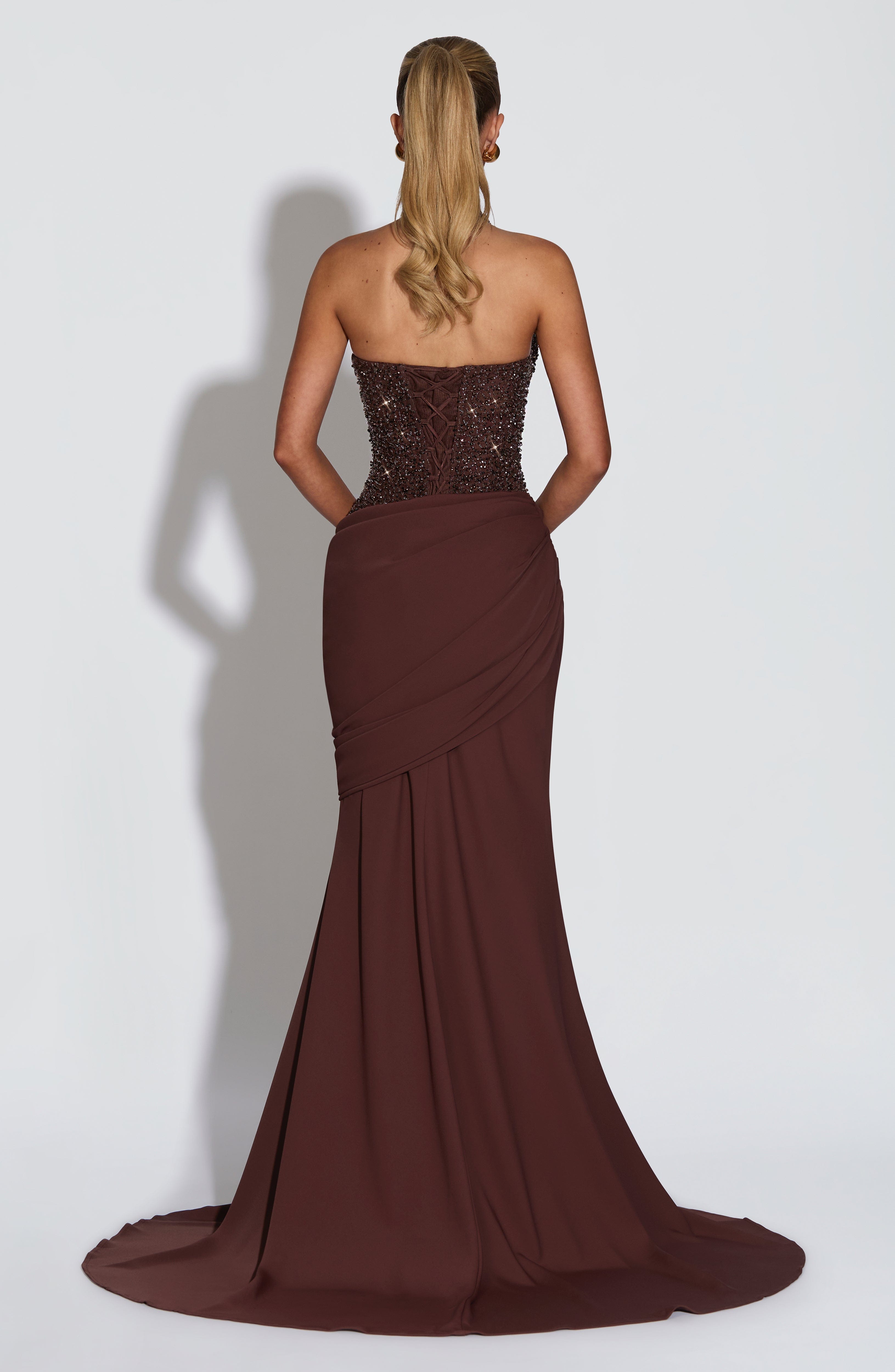 minilena Taylor Gown Plum Brown