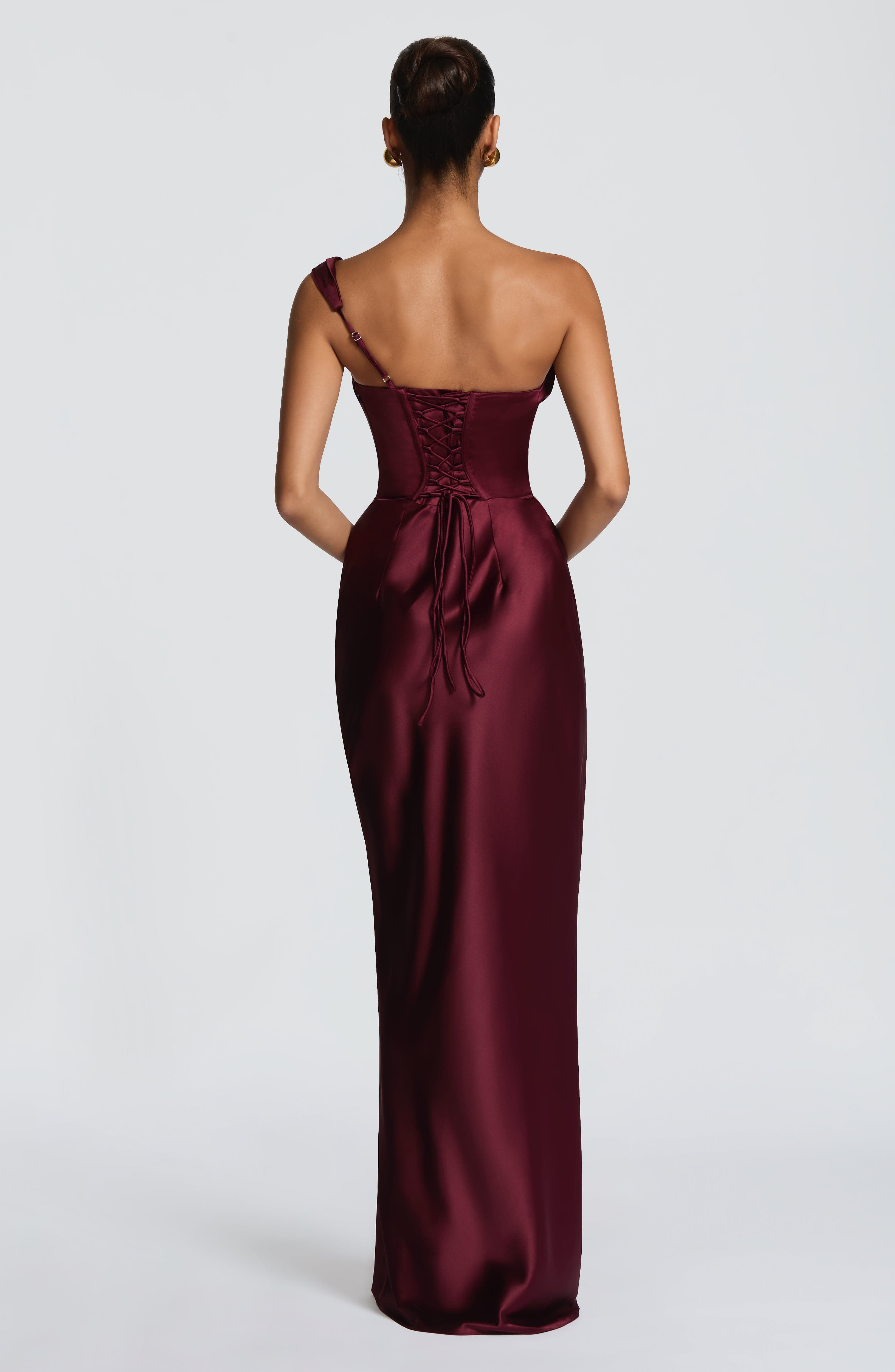 minilena Thalassa Maxi Dress Cherry Lacquer