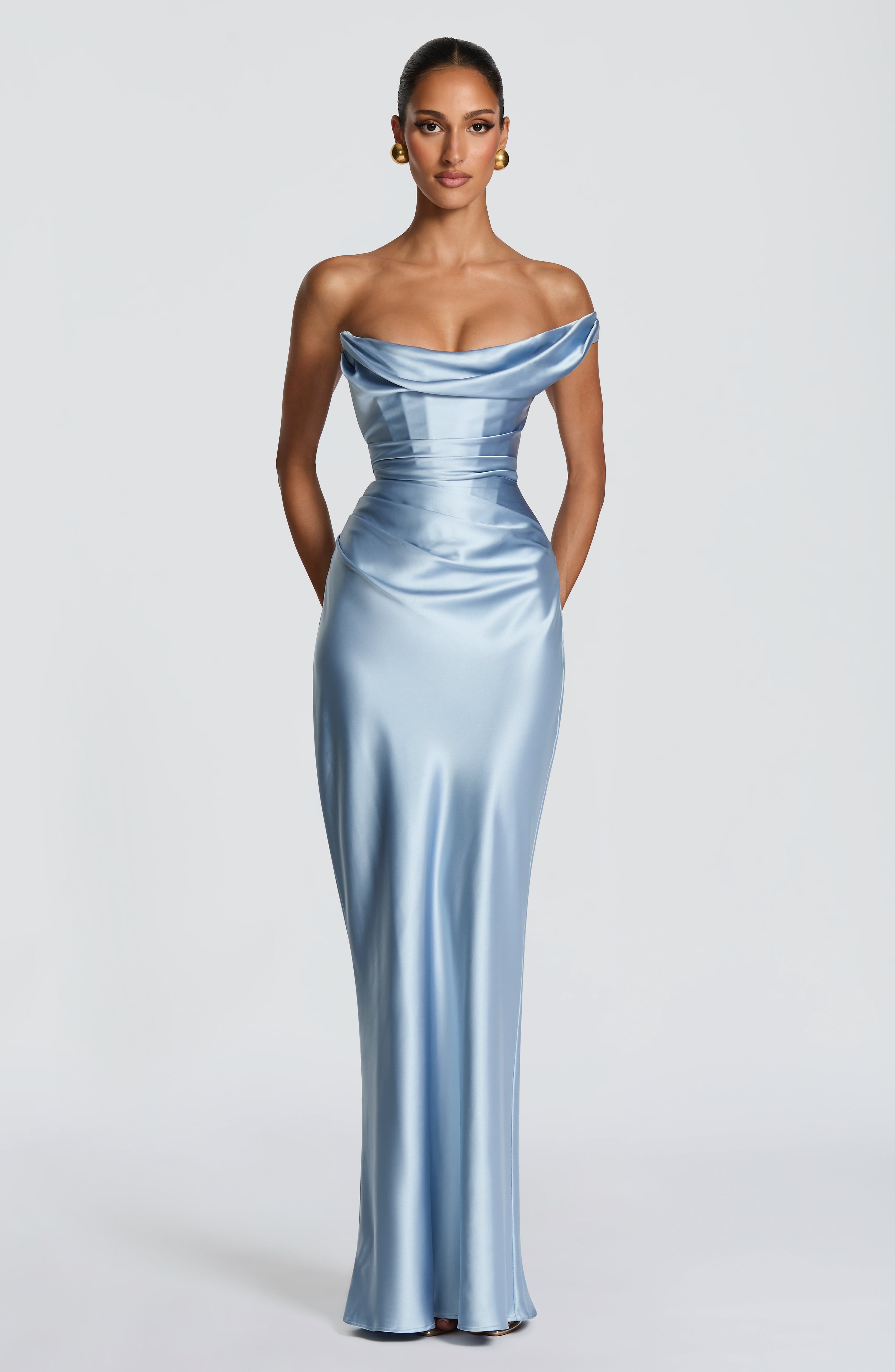 minilena Thalassa Maxi Dress Glacier Blue