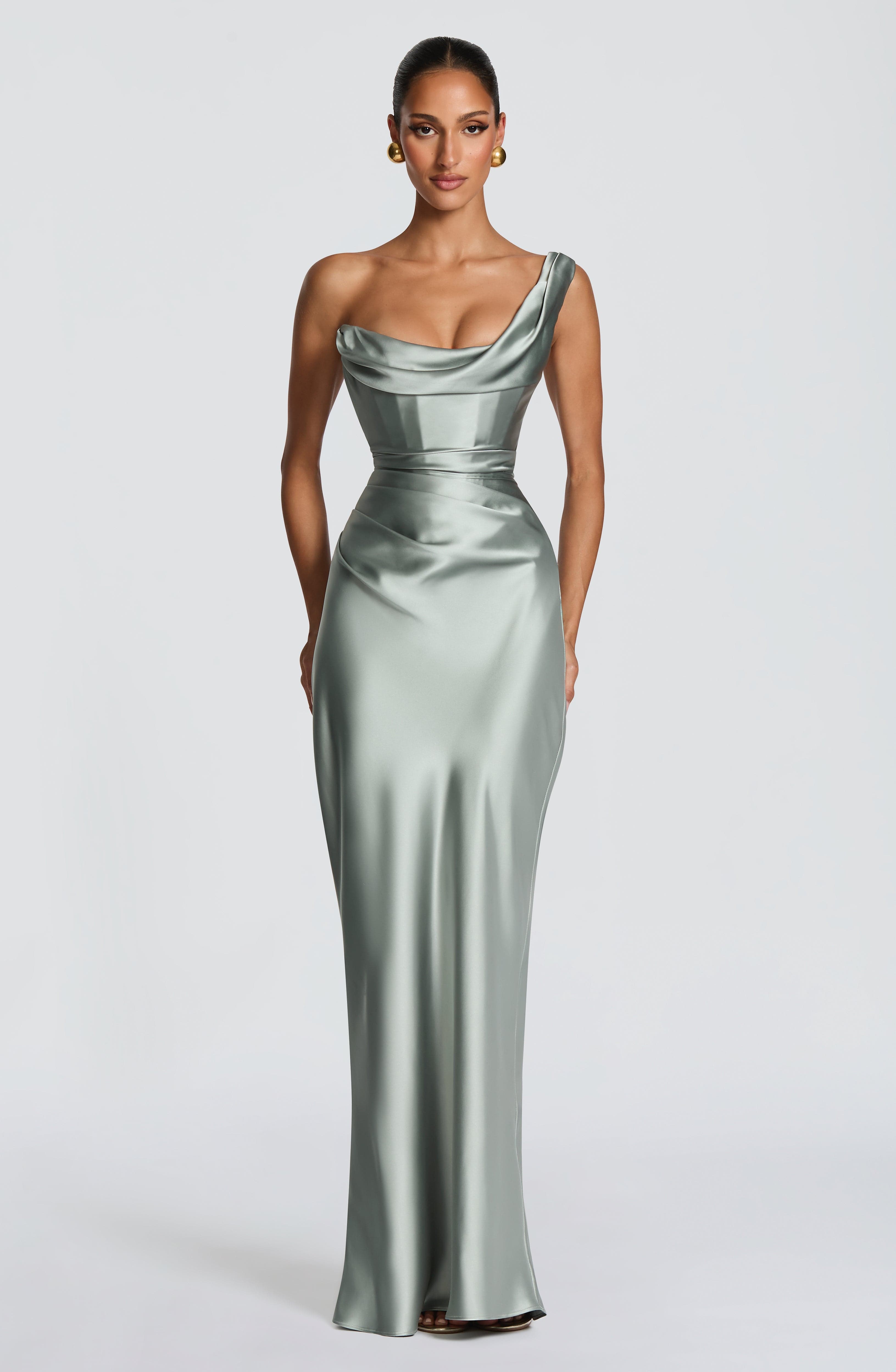 minilena Thalassa Maxi Dress Sage