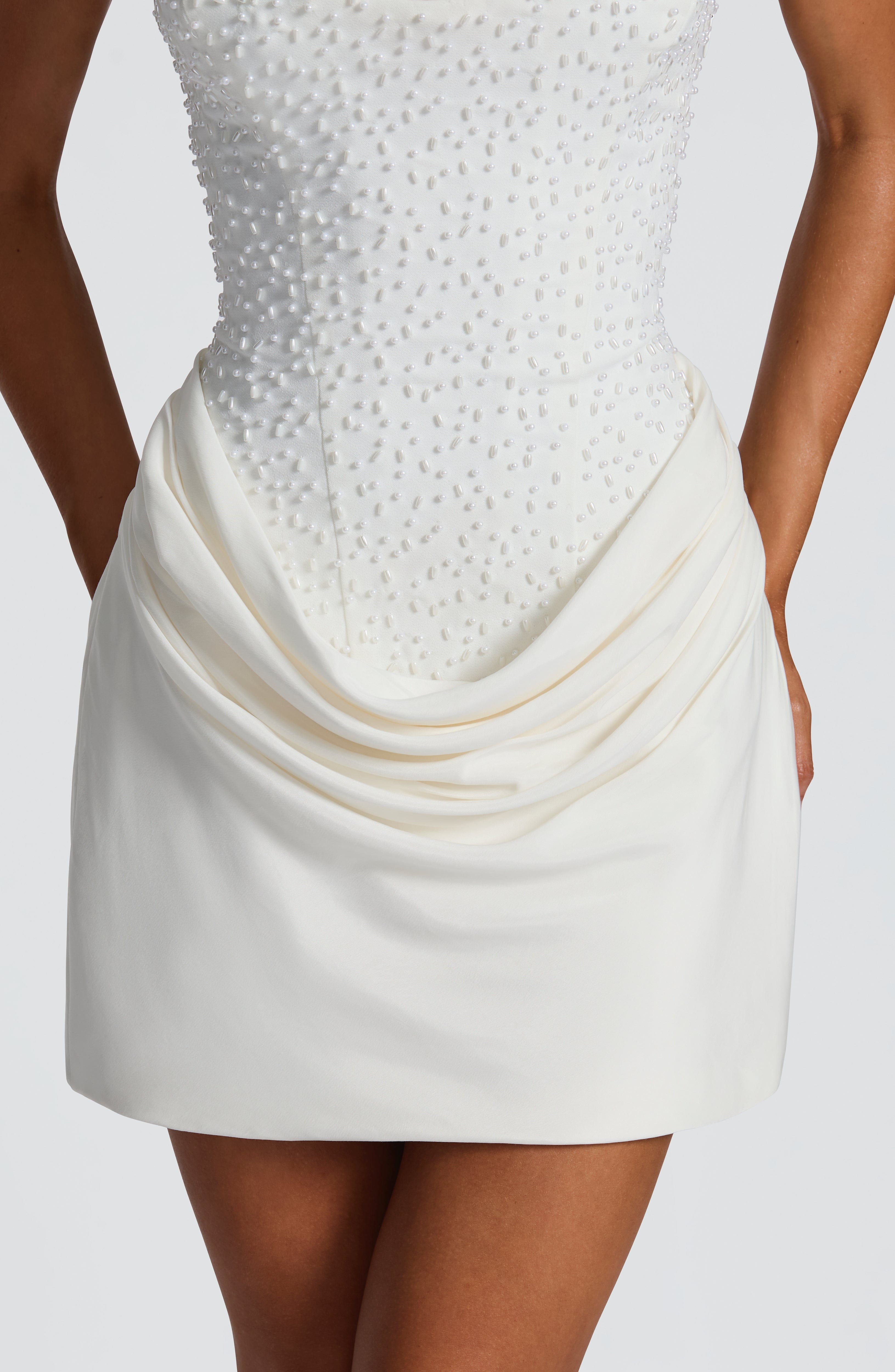 minilena Tindra Mini Dress Ivory