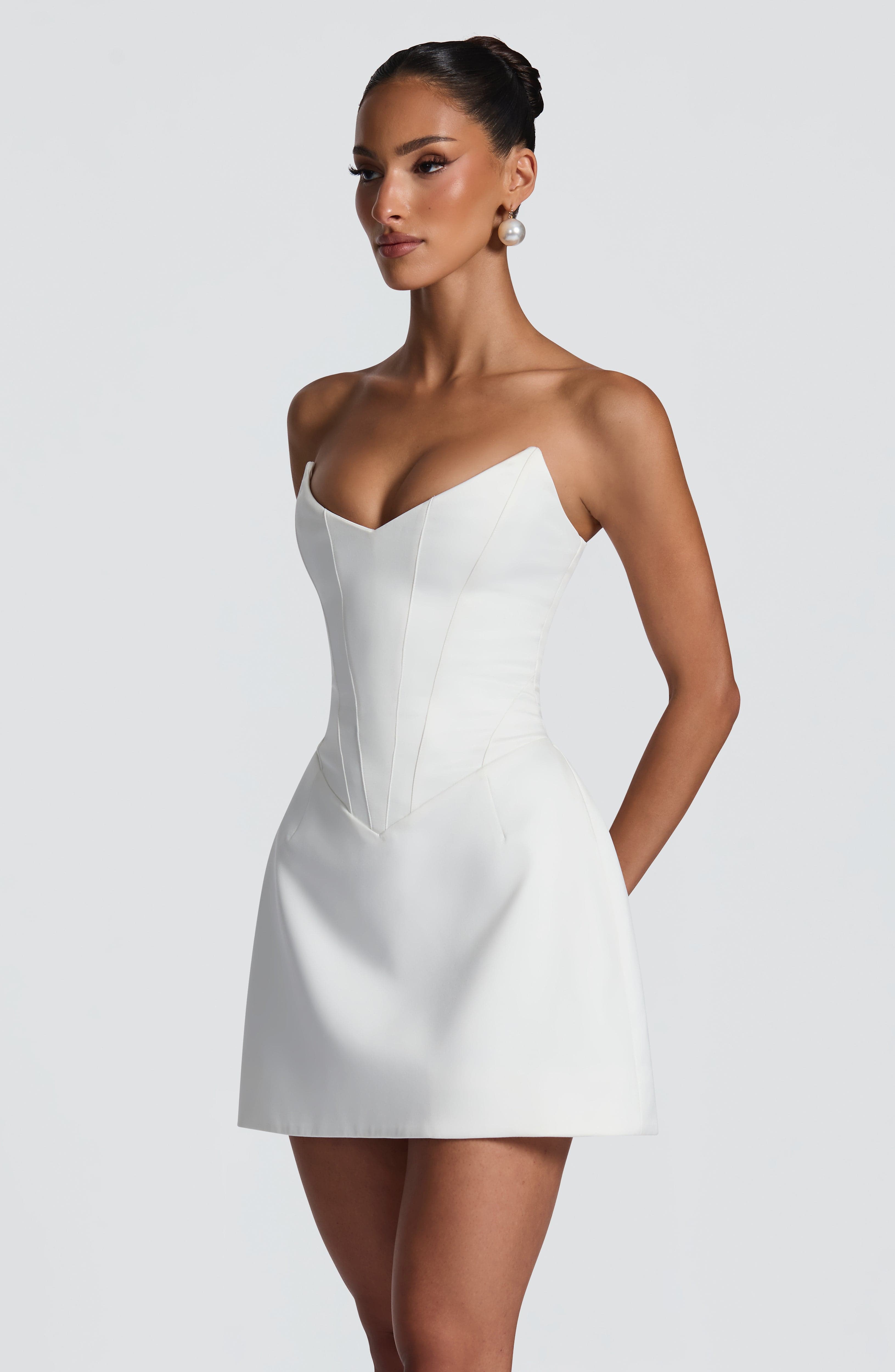 minilena Torin Mini Dress Ivory