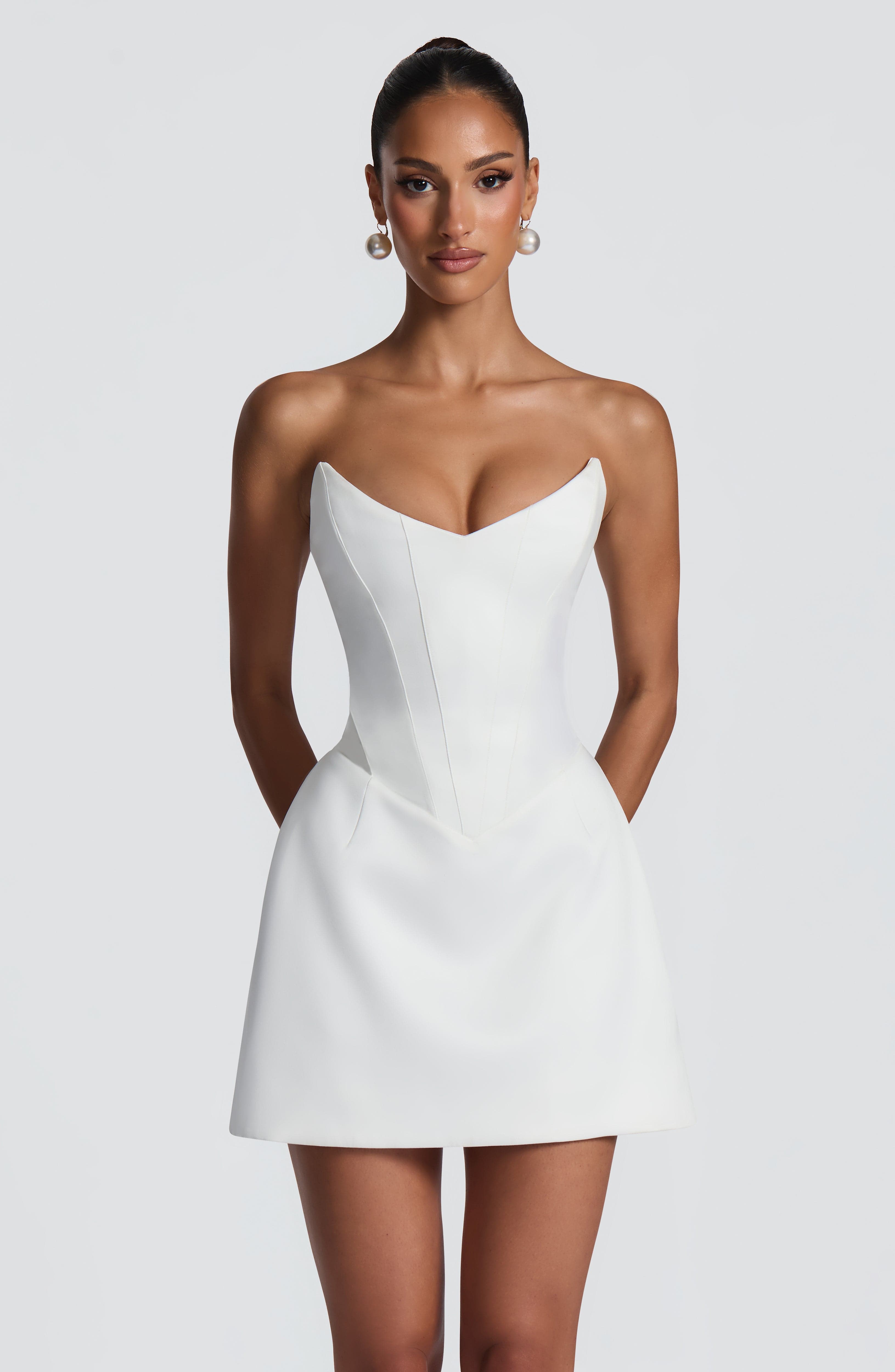 minilena Torin Mini Dress Ivory